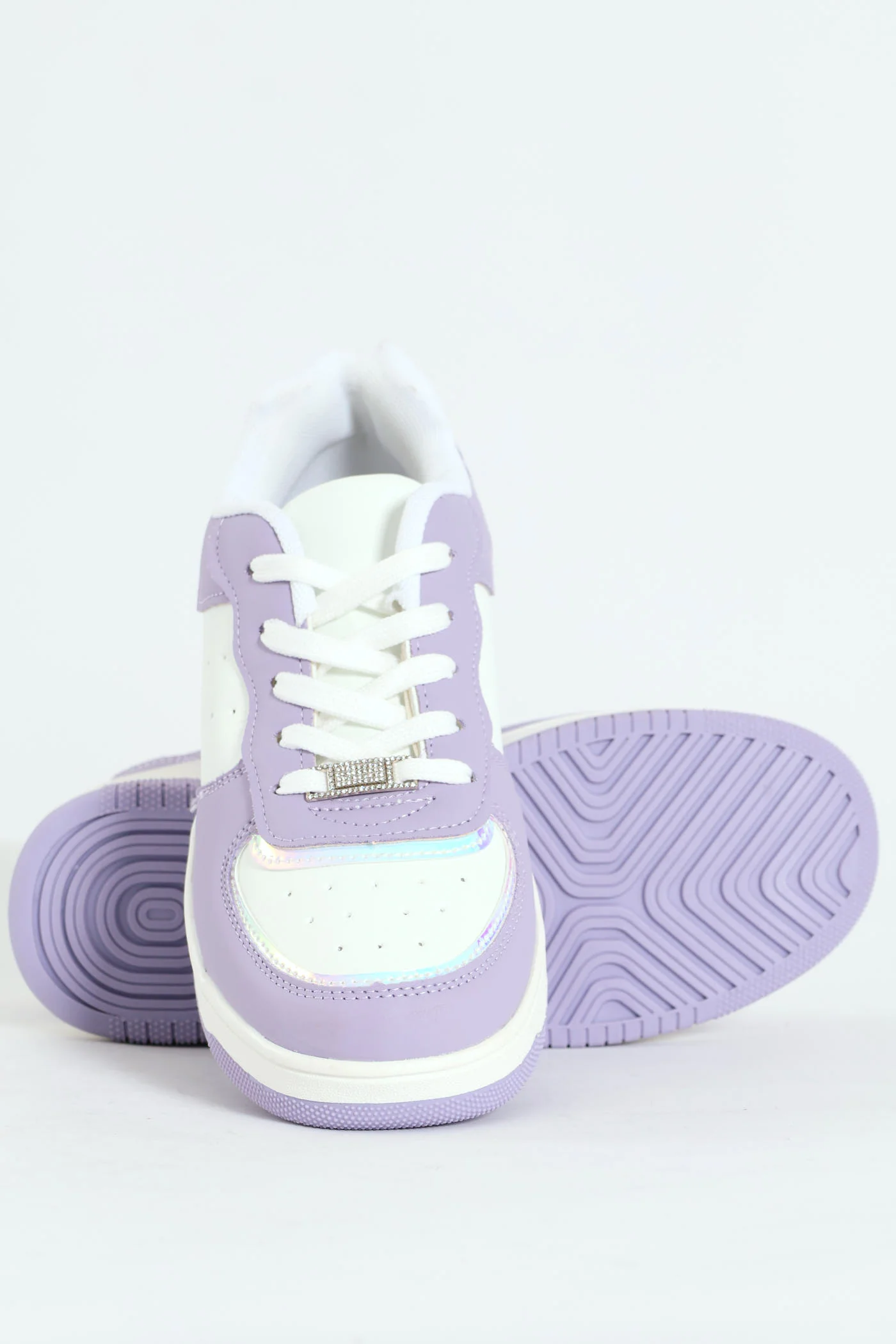 Girls Court Sneaker - Lilac - Image 4