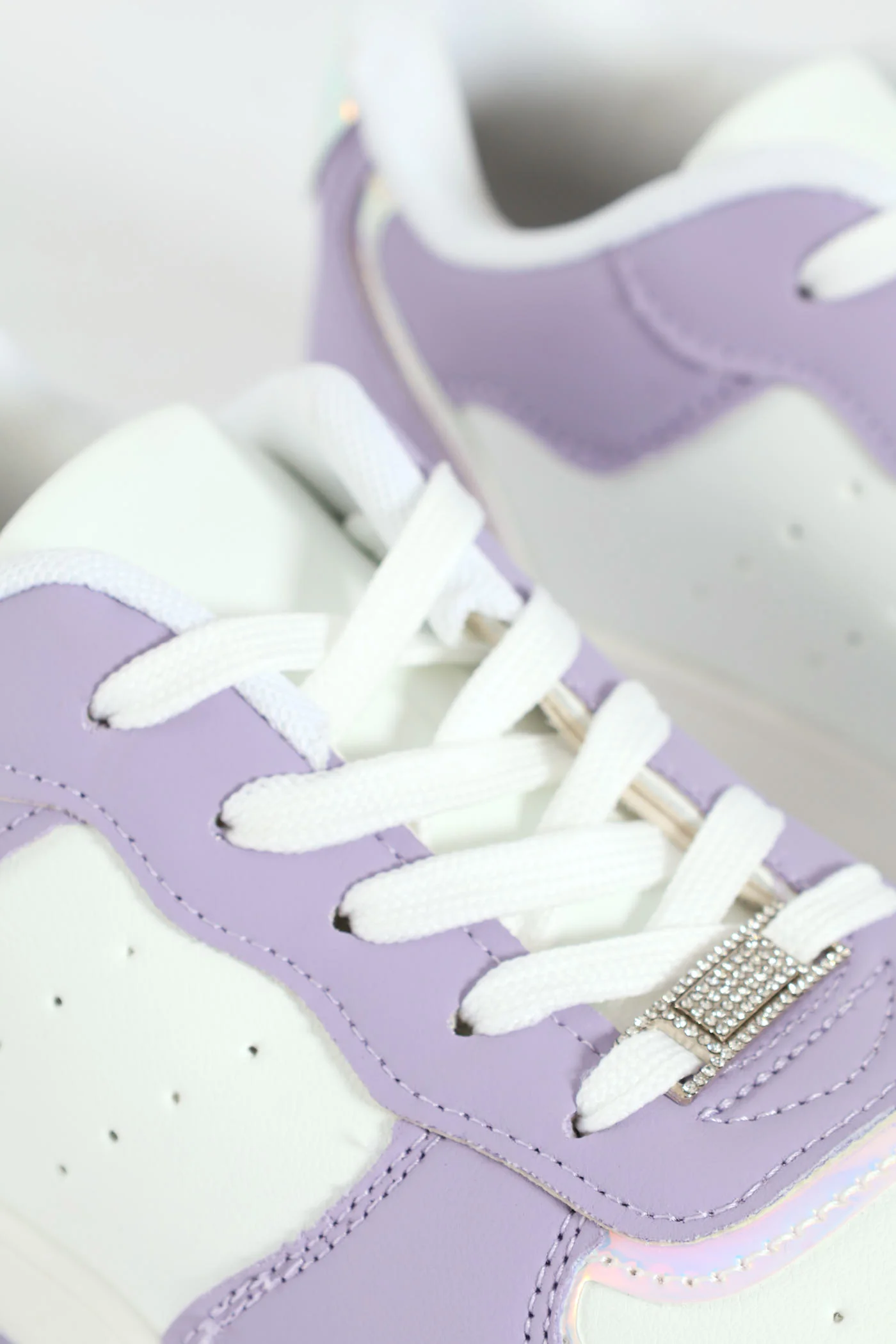 Girls Court Sneaker - Lilac - Image 5