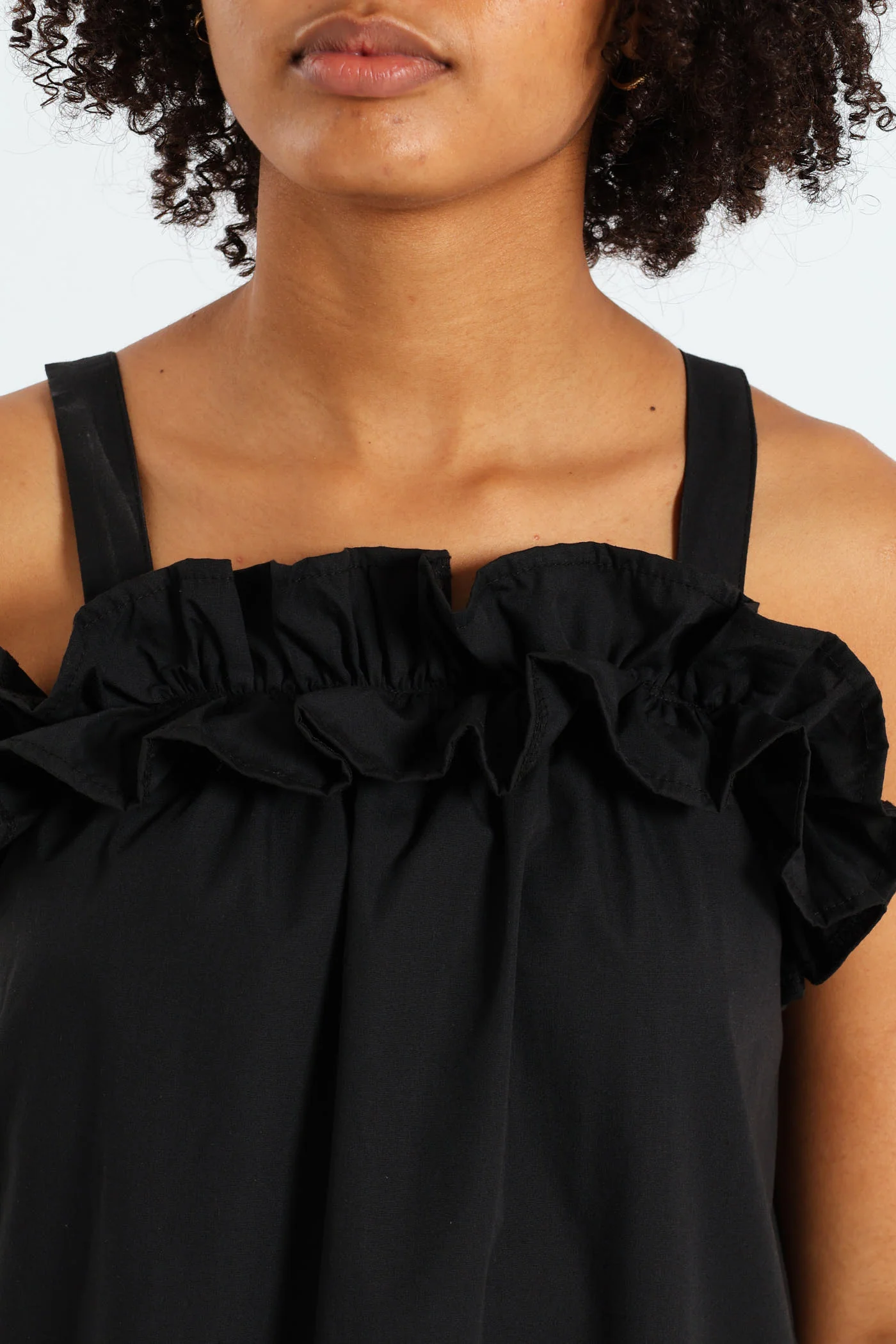 Girls Drop Tier Frilly Dress - Black - Image 4
