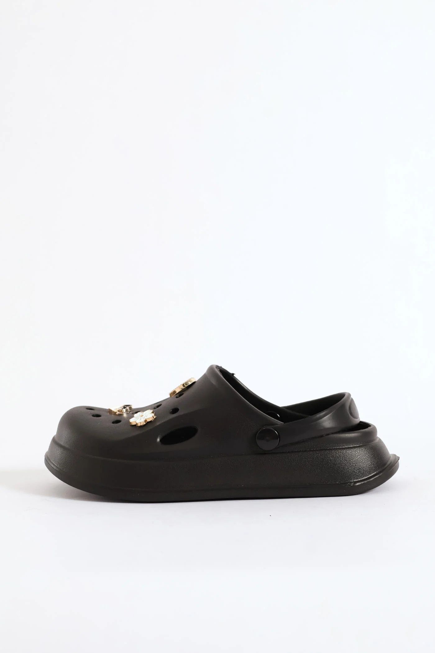 Girls Embroidered Clog - Black - Image 6