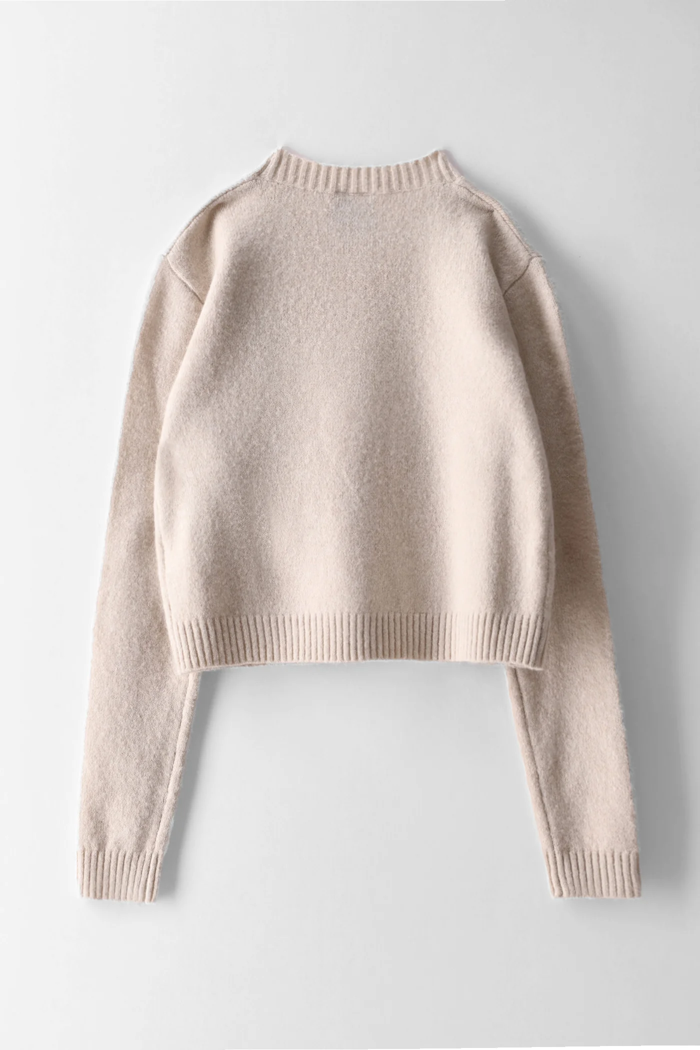 Girls Embroidered Pullover - Oatmeal - Image 2