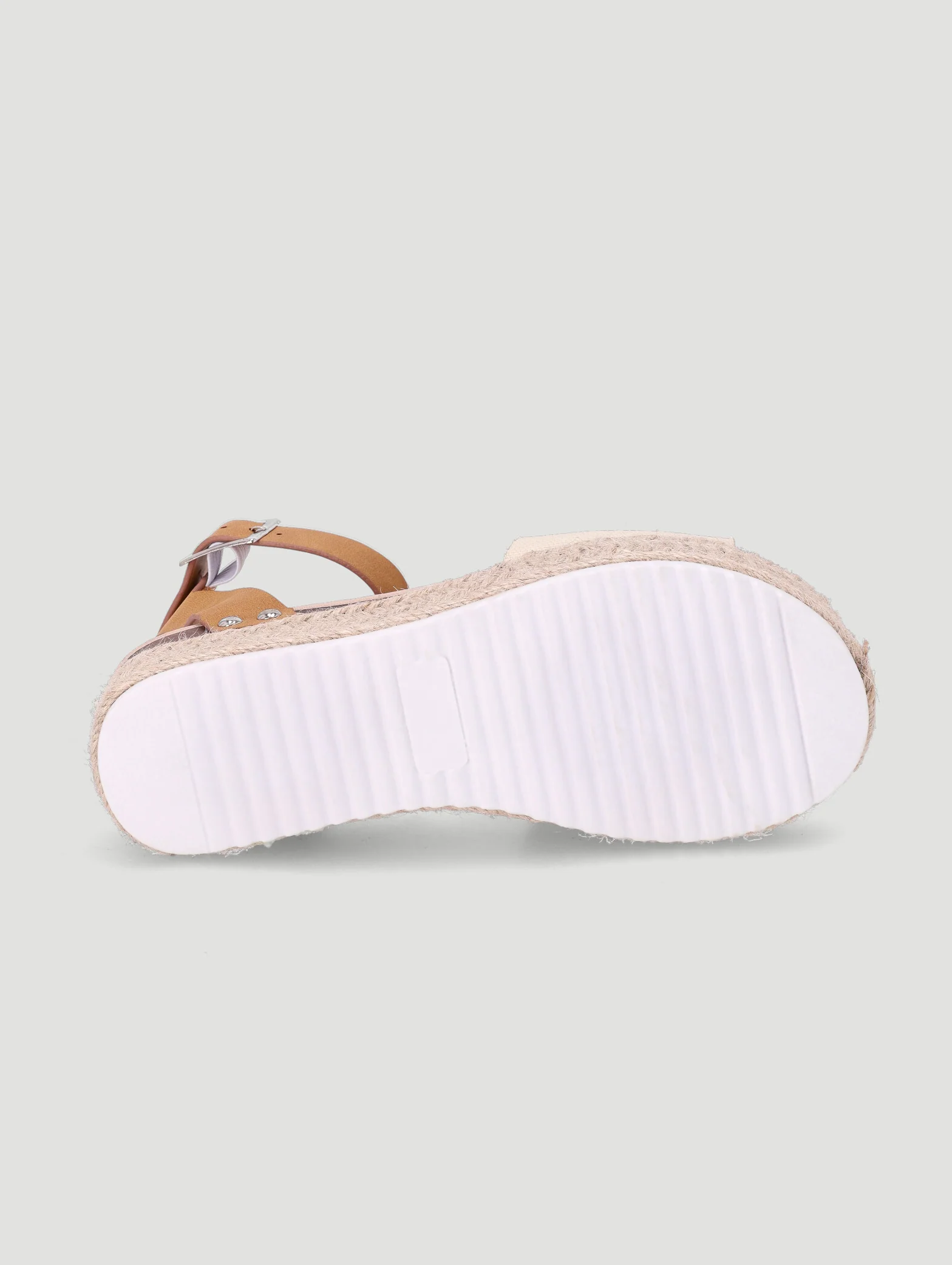 Girls Espadrille Wedge Sandal - Tan - Image 4
