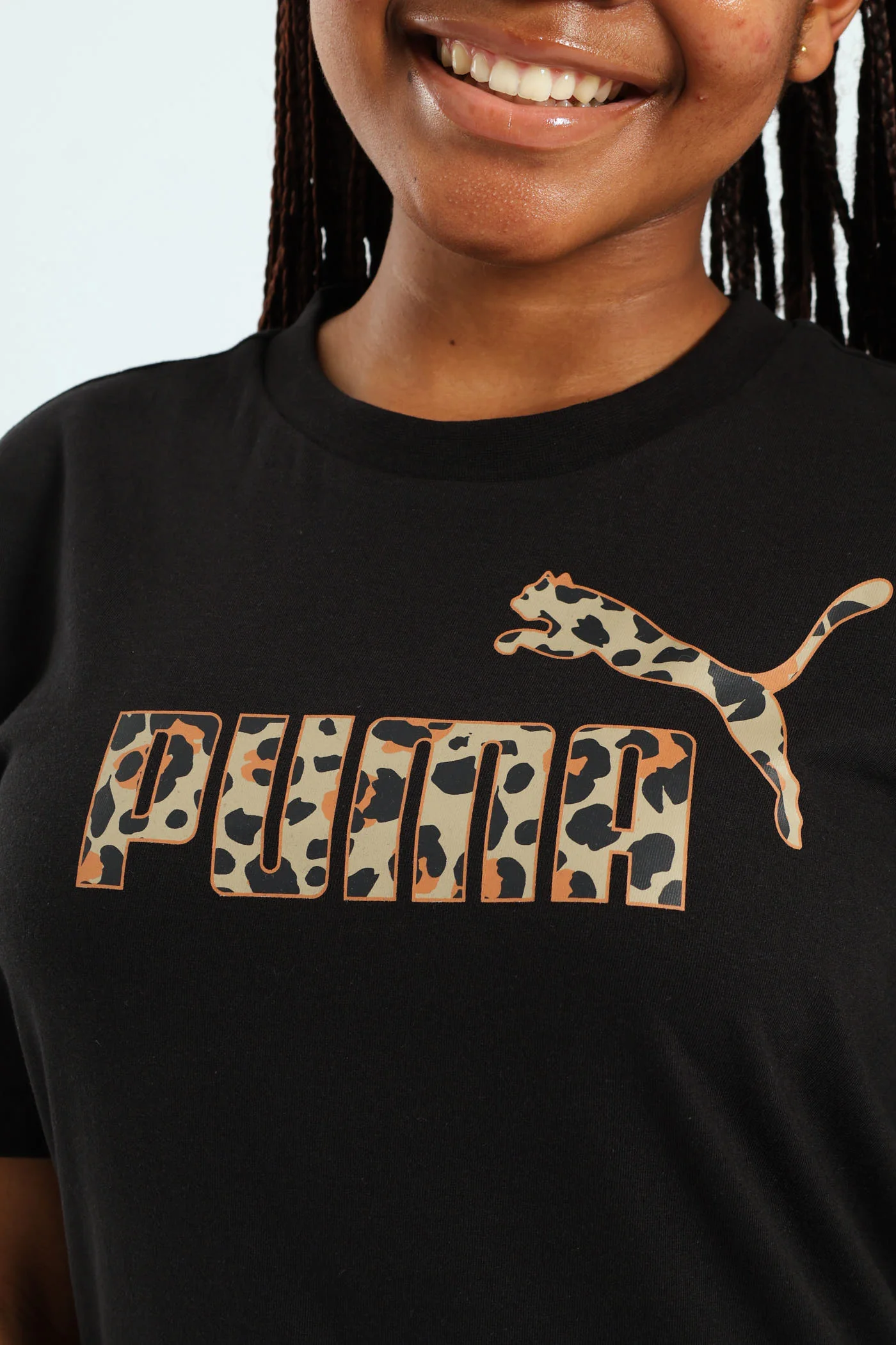 Girls Essential Animal Graphic Tee - Black - Image 5