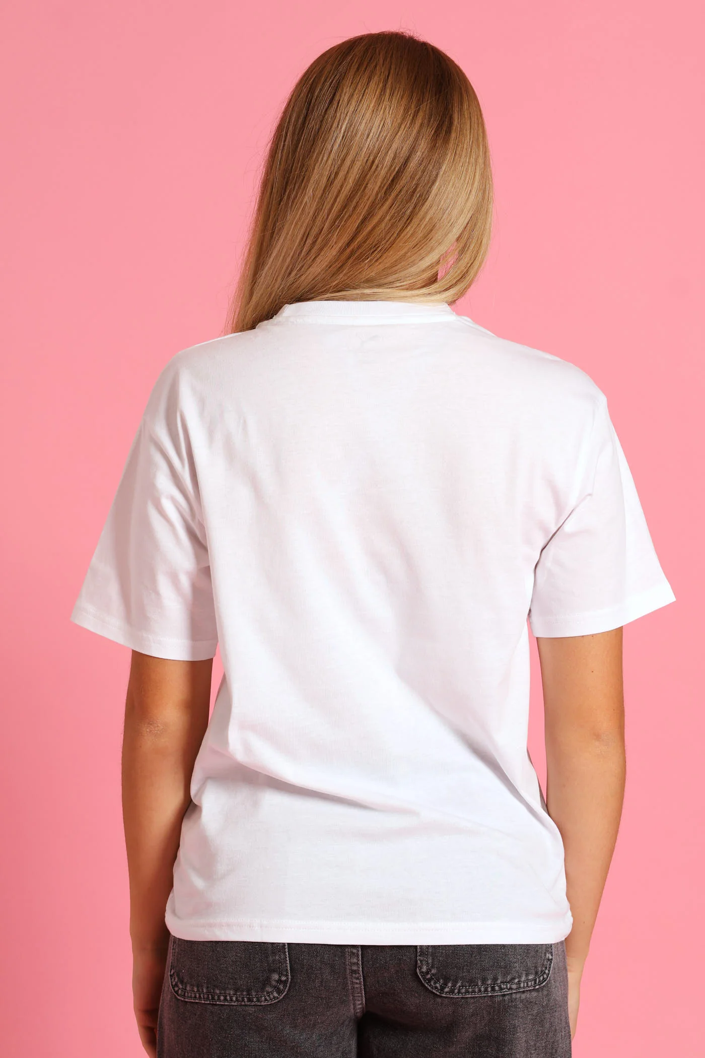 Girls Essential Boxy Tee - White - Image 3