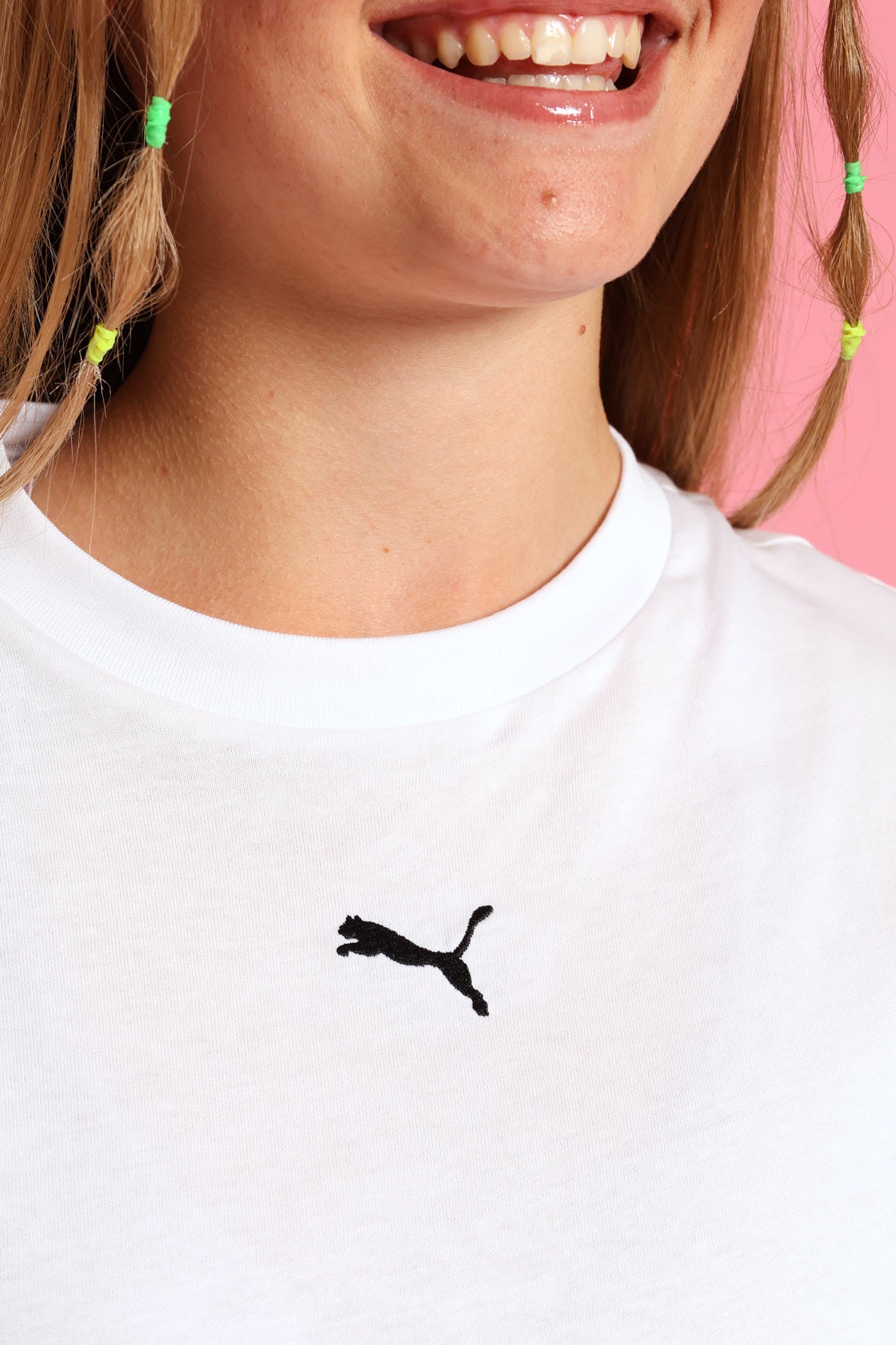 Girls Essential Boxy Tee - White - Image 4