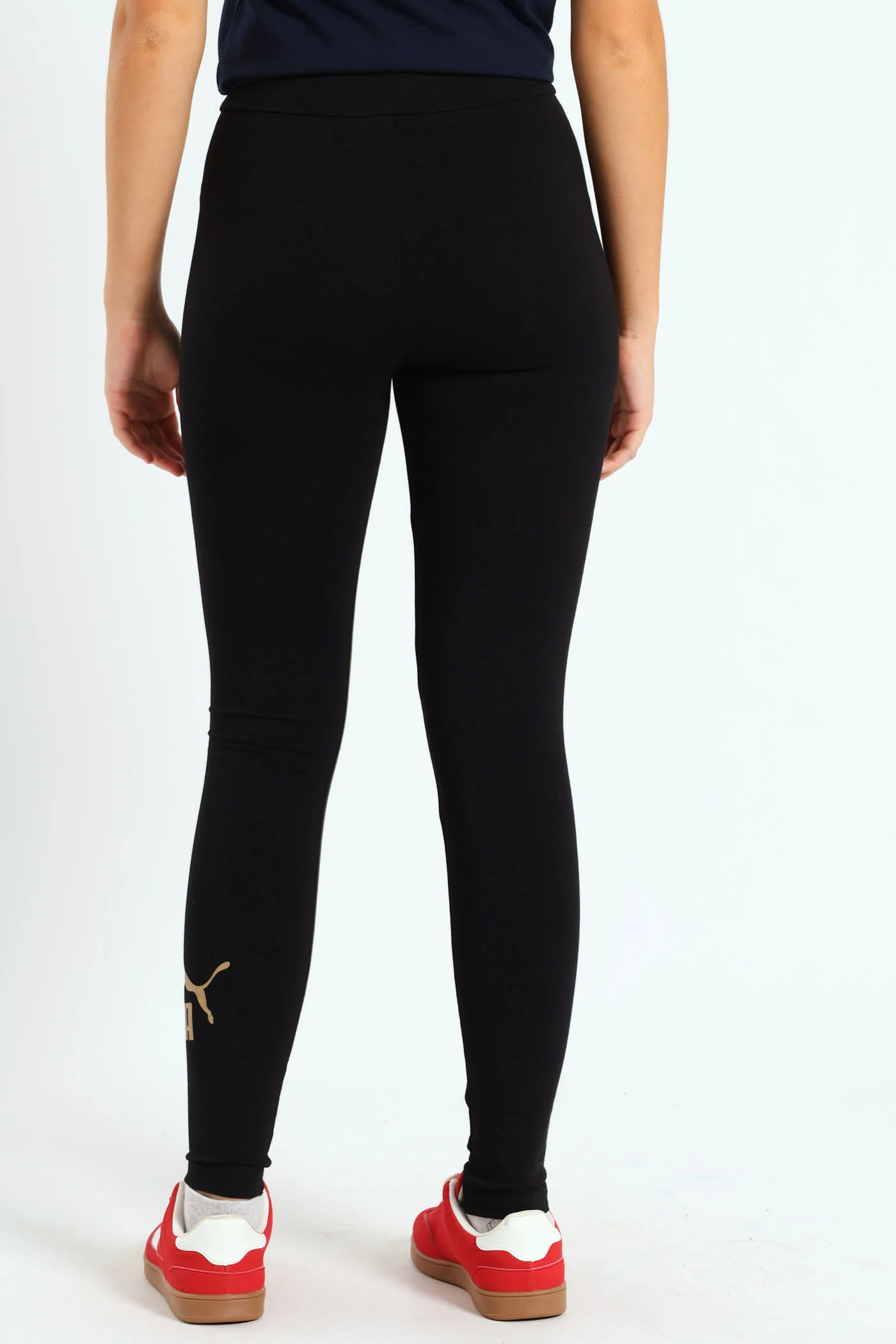 Girls Essential Logo Leggings - Black - Image 3