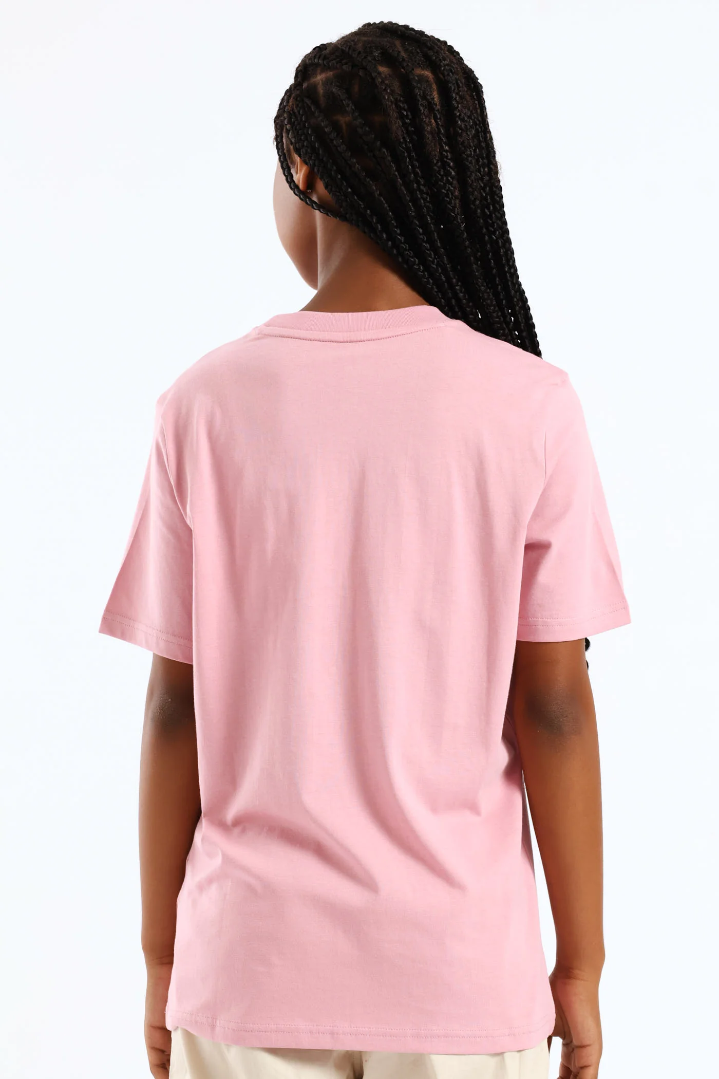 Girls Essential Metallic Cat Tee - Pink - Image 4