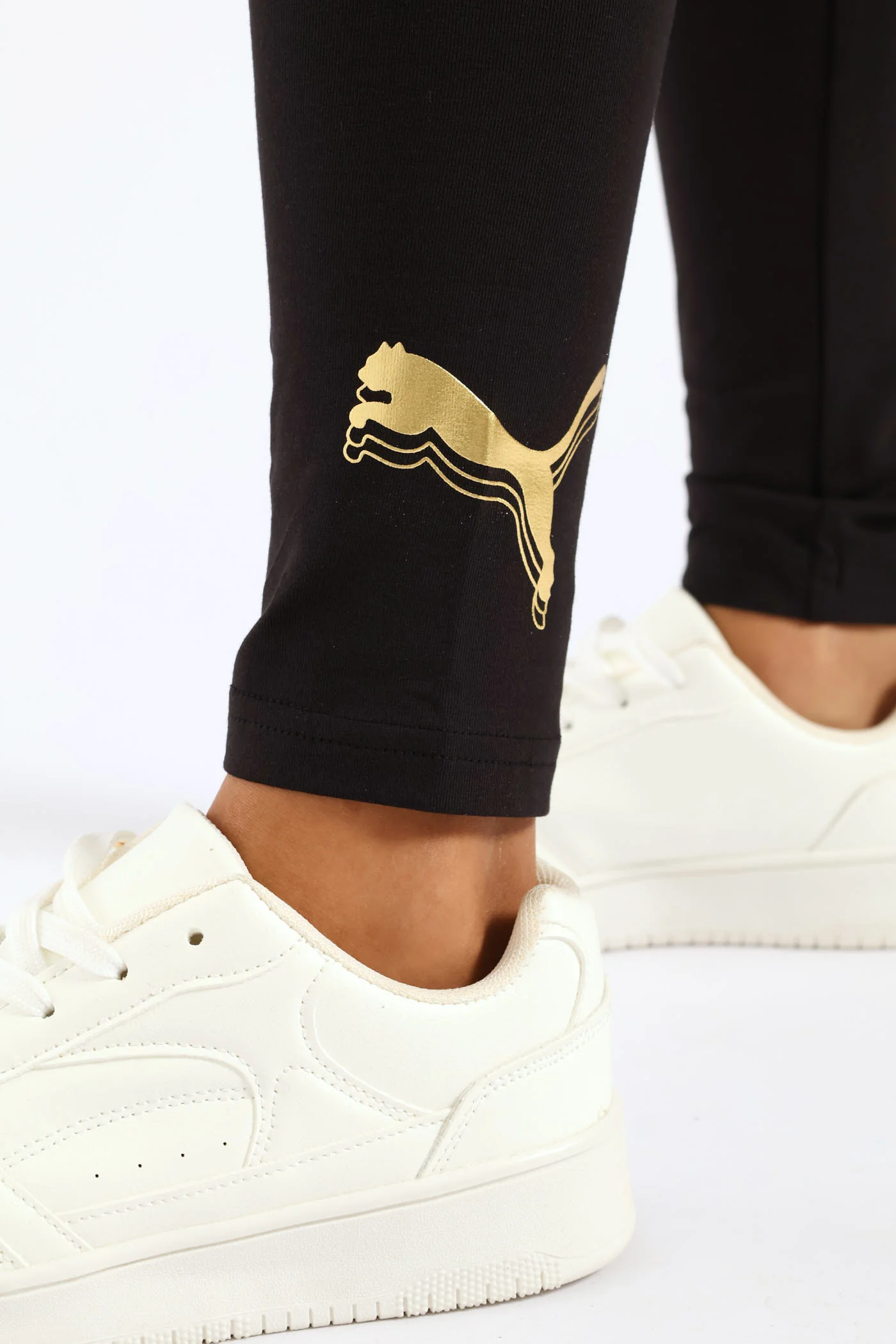 Girls Essential Metallic Cat Tights - Black - Image 5