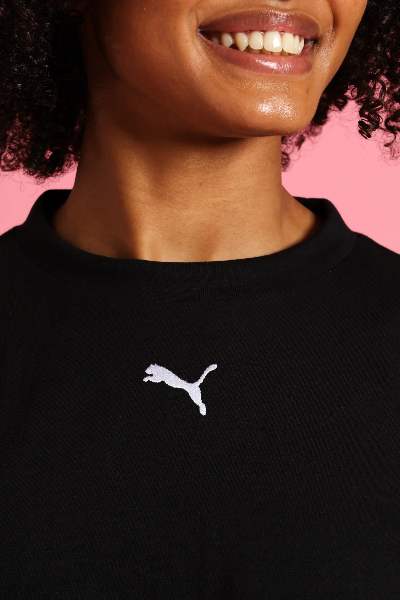 Girls Essential Oversized Tee - Black - Image 4