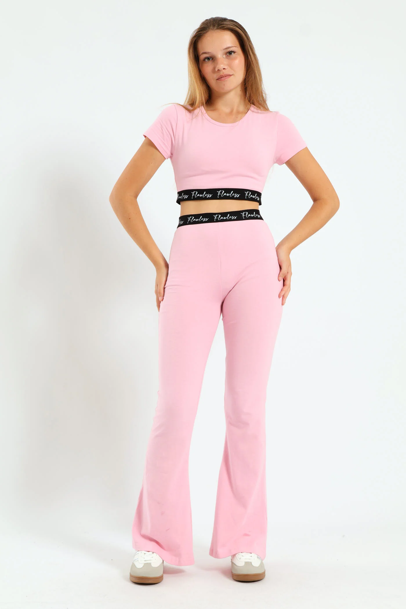 Girls Expo Elastic Pants - Pink - Image 4