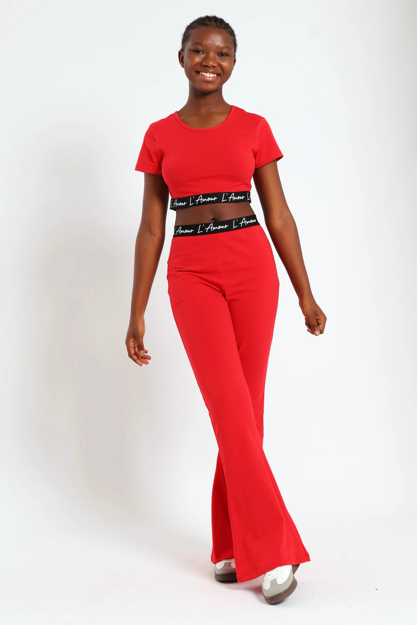 Girls Expo Elastic Pants - Red - Image 2