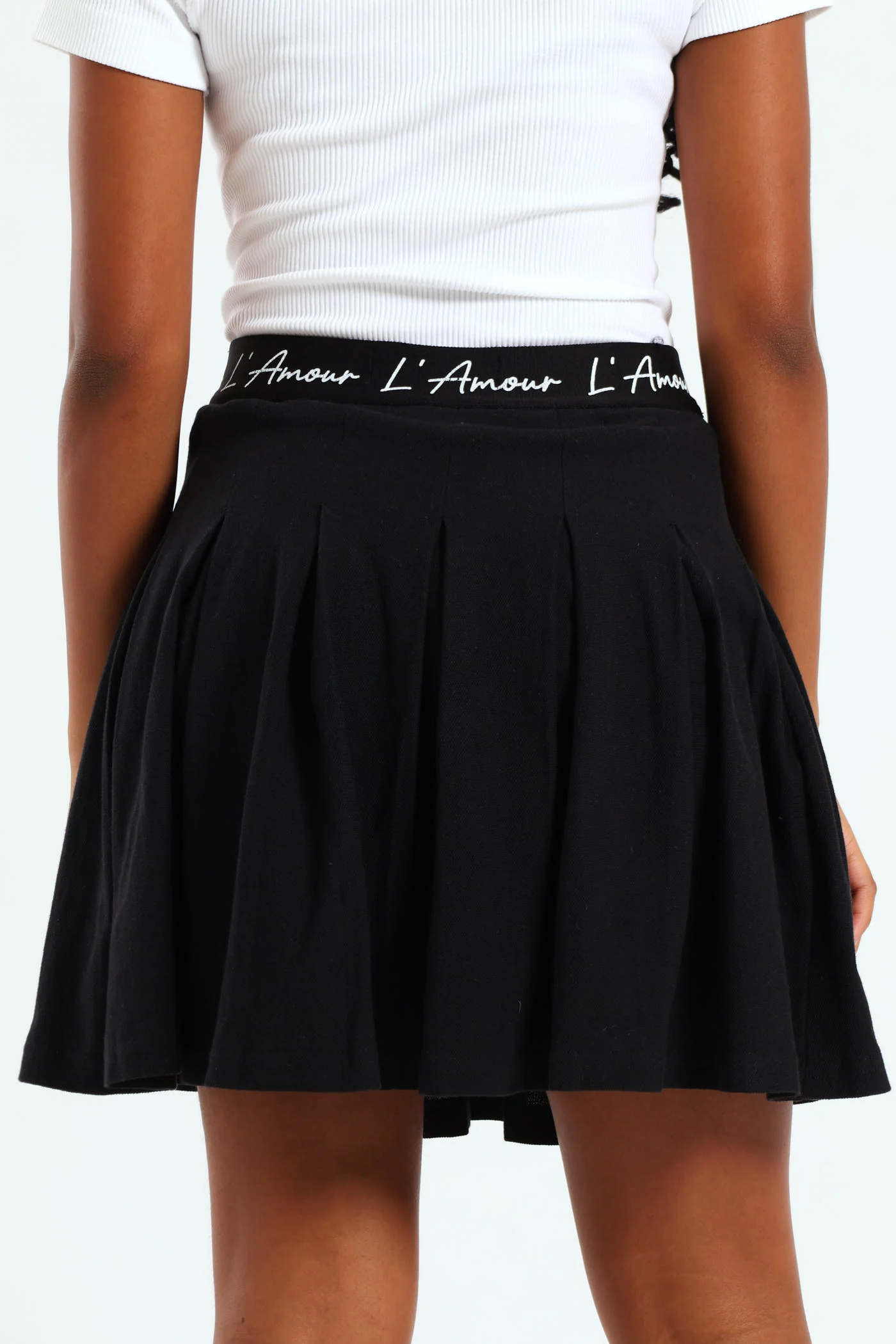 Girls Expo Elastic Pleated Skirt - Black - Image 3