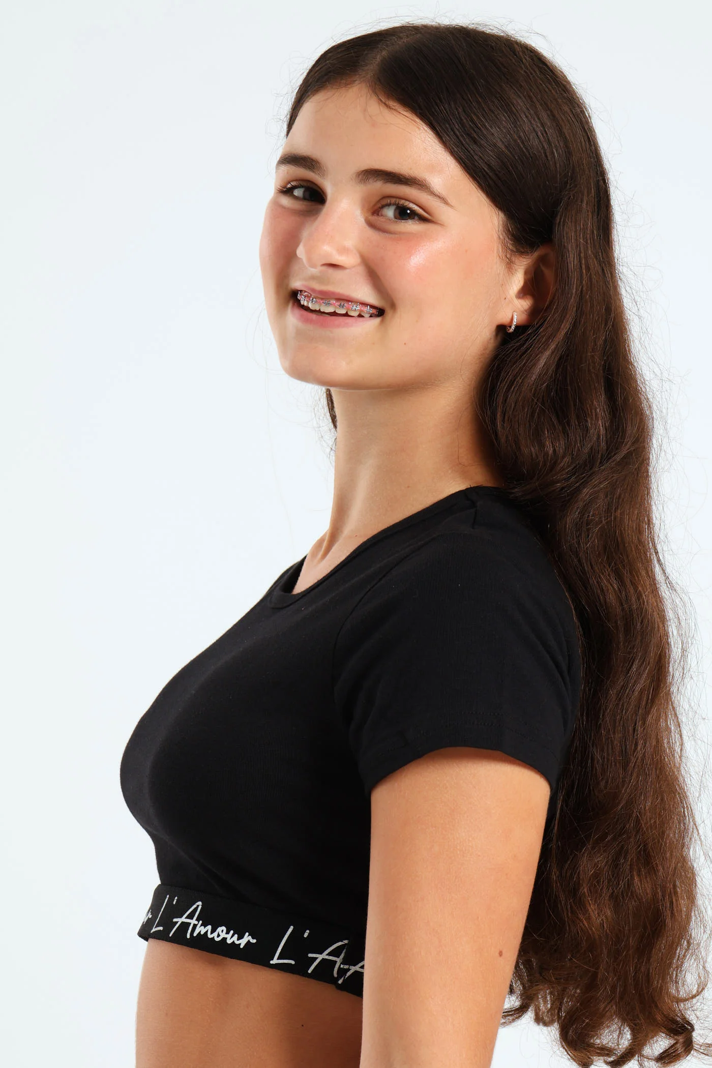 Girls Expo Elastic Top - Black - Image 2