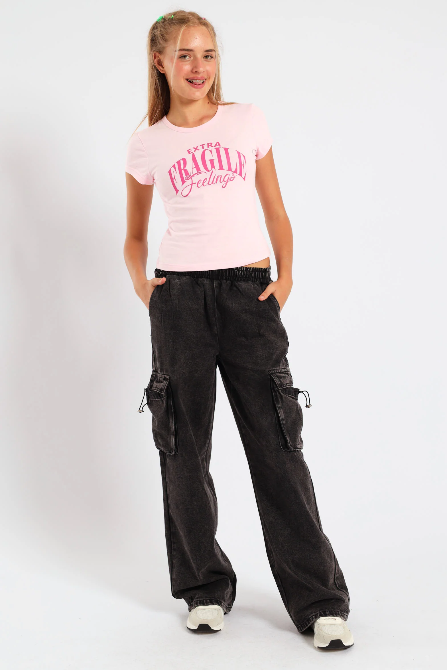Girls Extra Regular Tee - Pink - Image 2