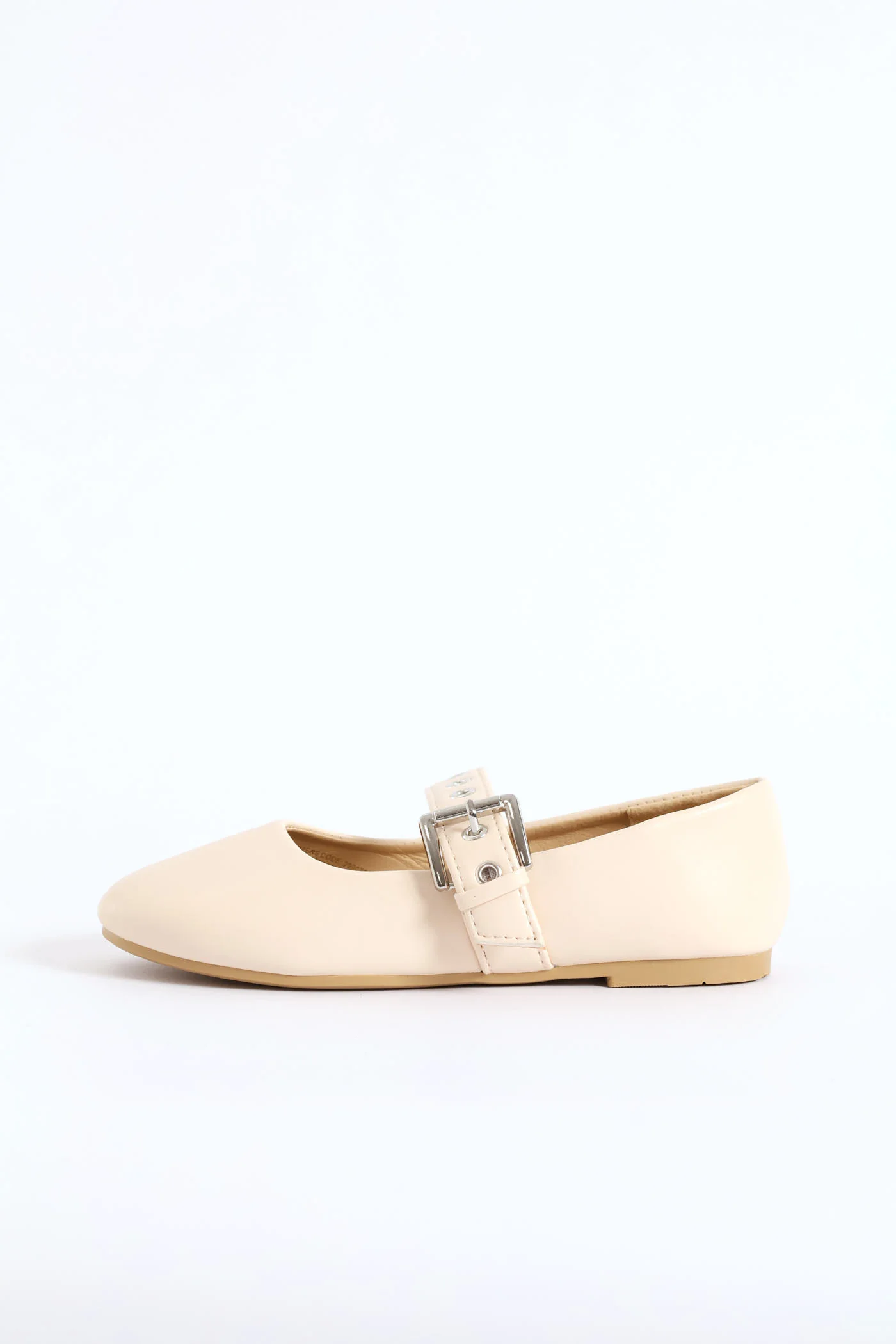 Girls Eyelet Mary Jane Pump - Cream - Image 3