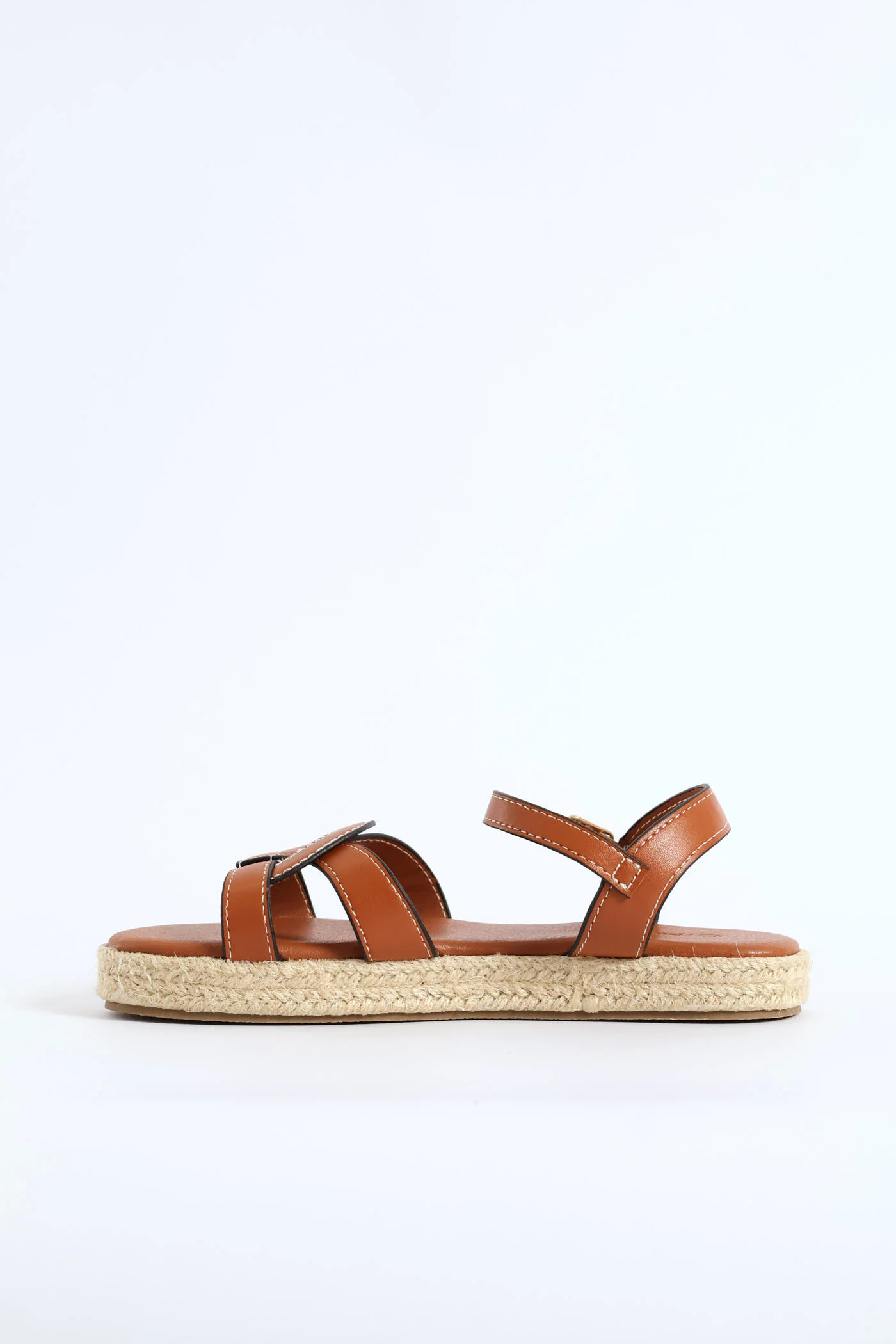 Girls Flatform Espadrille Sandal - Tan - Image 5