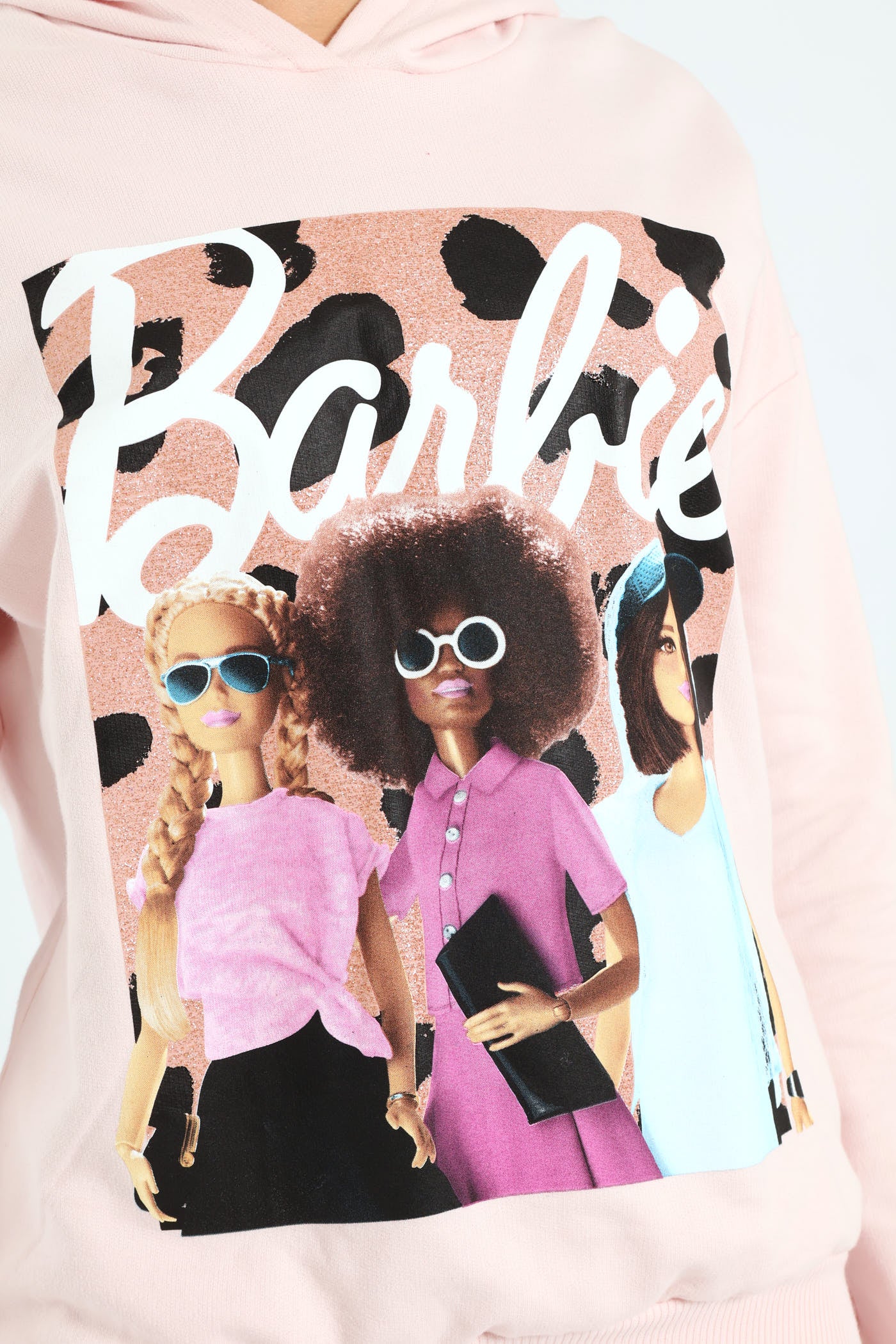 Girls Fleece Hoody Top - Pink - Image 5