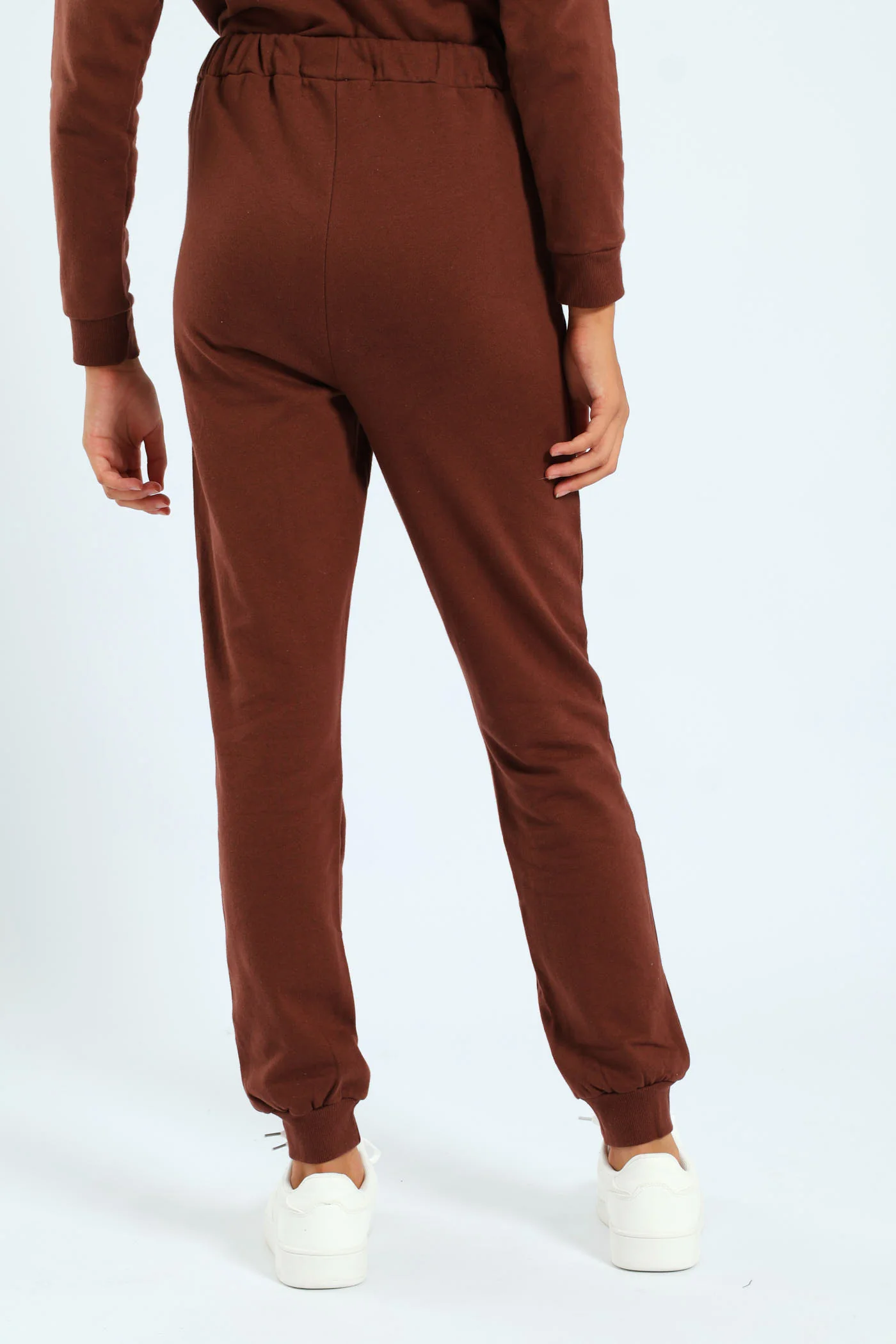 Girls Fleece Jogger - Brown - Image 4