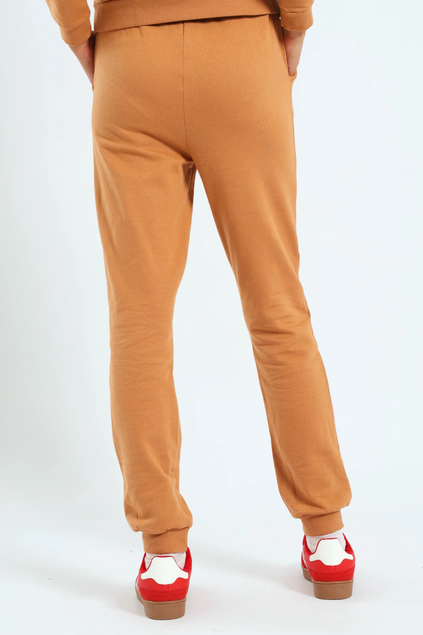 Girls Fleece Jogger - Brown - Image 3