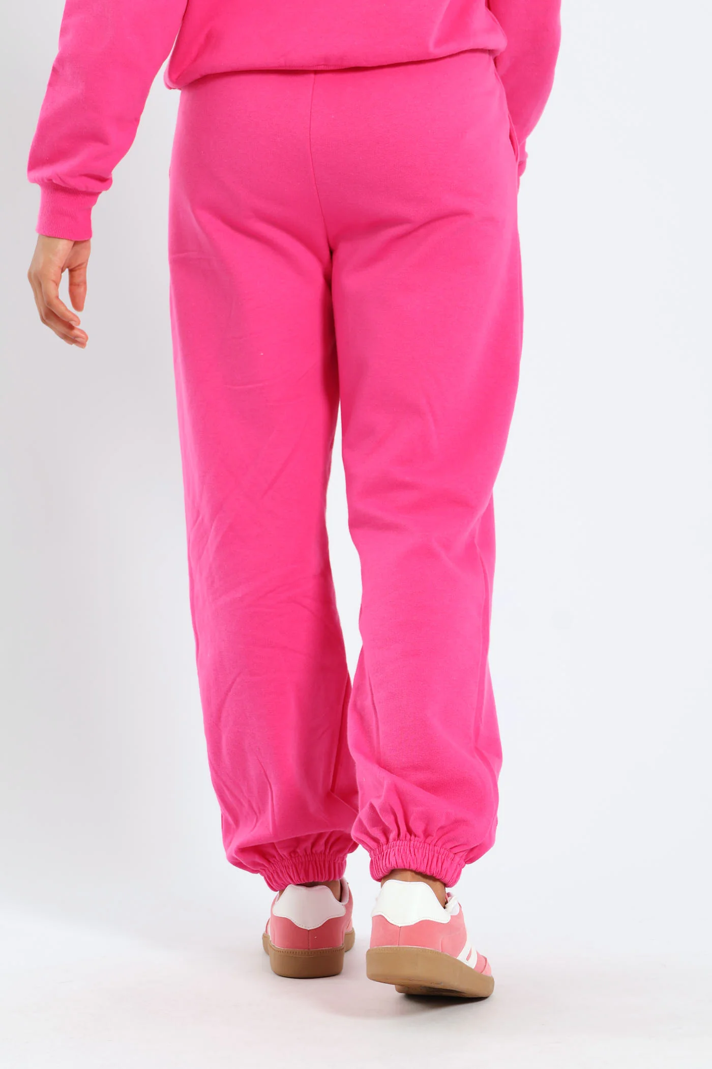 Girls Fleece Jogger - Cerise - Image 3