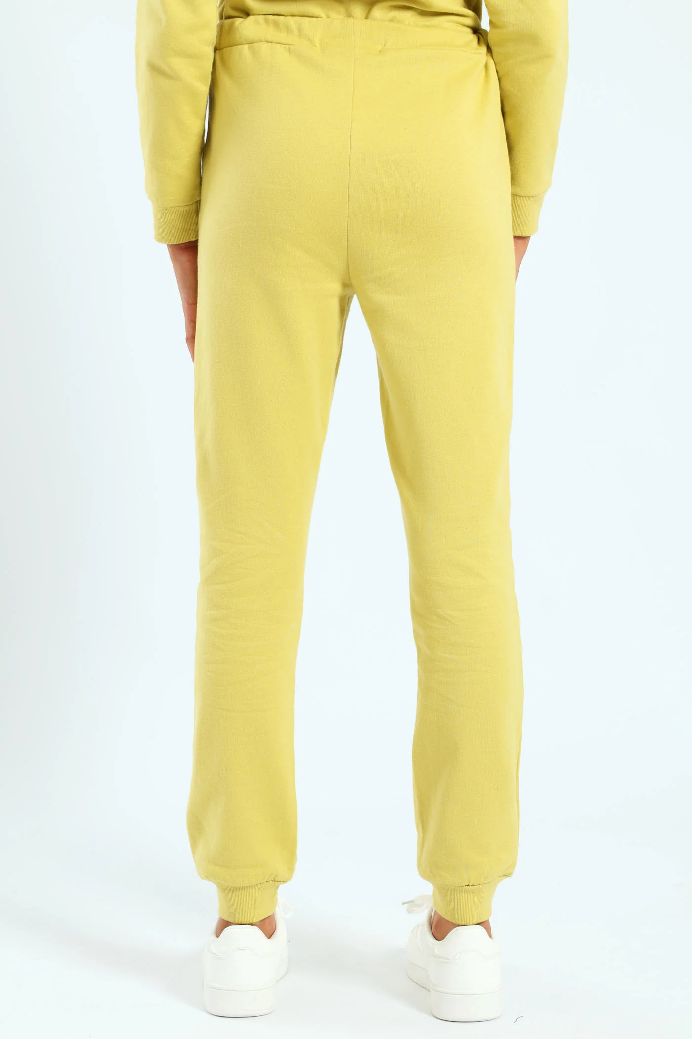 Girls Fleece Jogger - Lime - Image 4