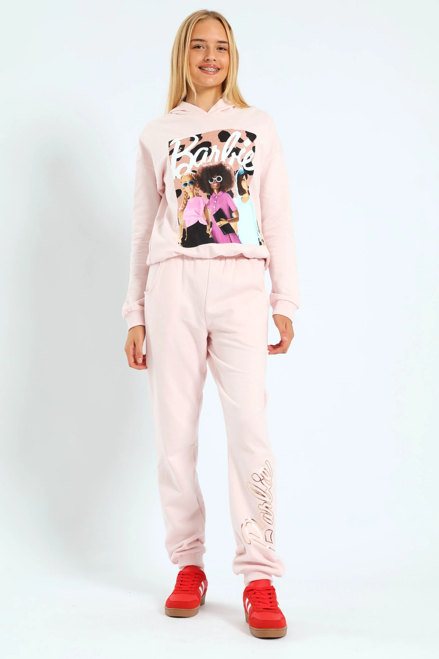 Girls Fleece Jogger - Pink - Image 2