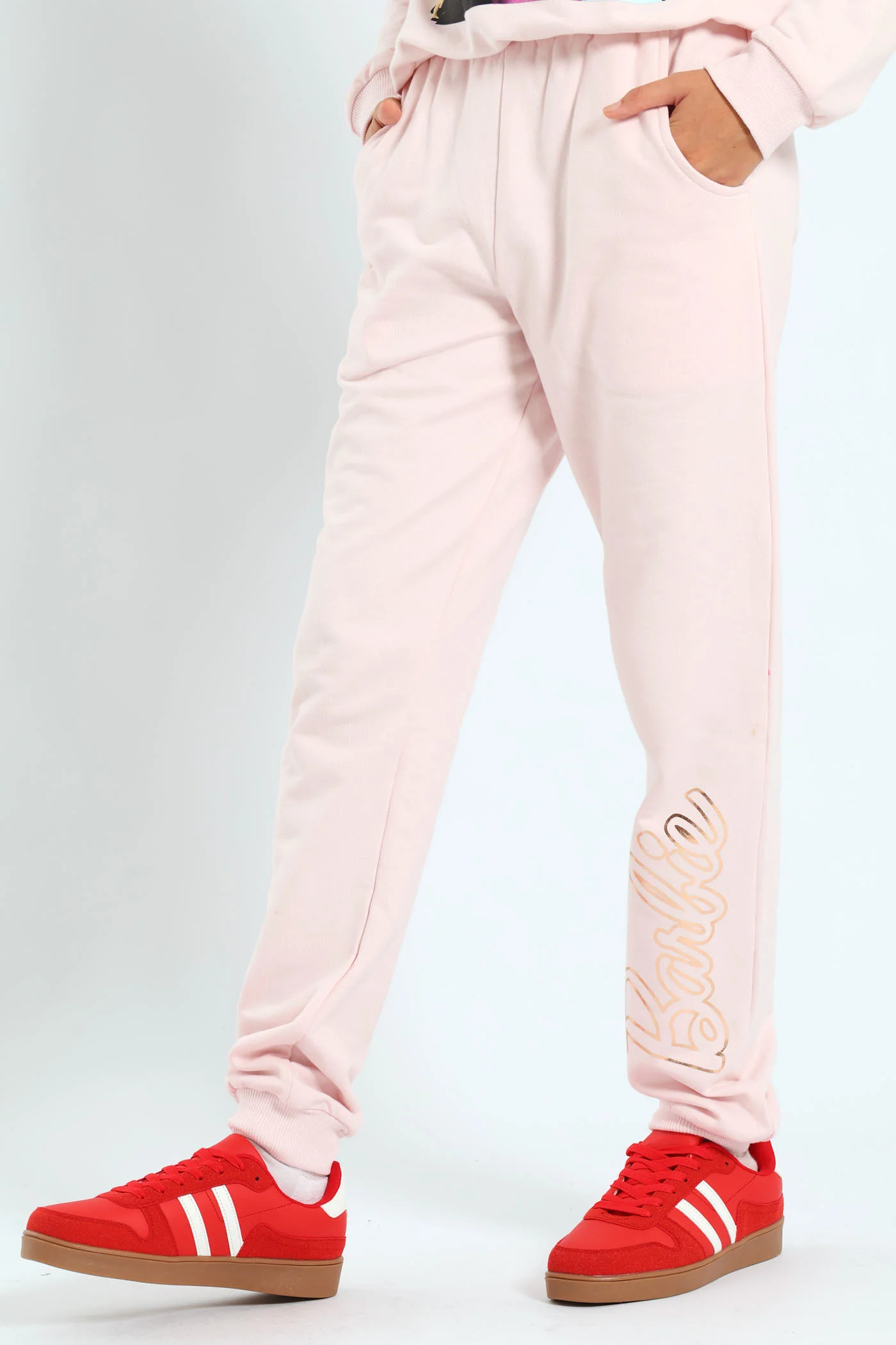Girls Fleece Jogger - Pink - Image 3
