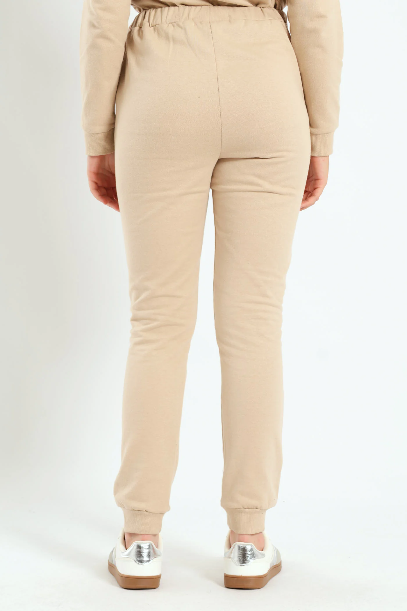 Girls Fleece Jogger - Tan - Image 3