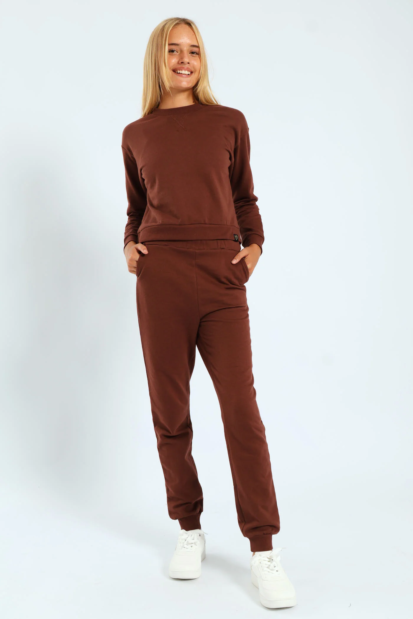 Girls Fleece Top - Brown - Image 4