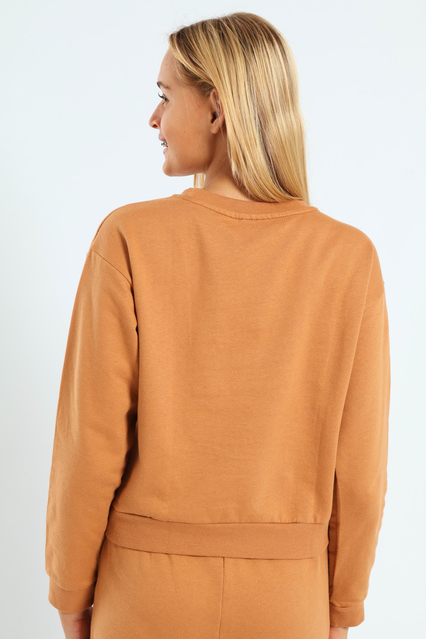 Girls Fleece Top - Brown - Image 4