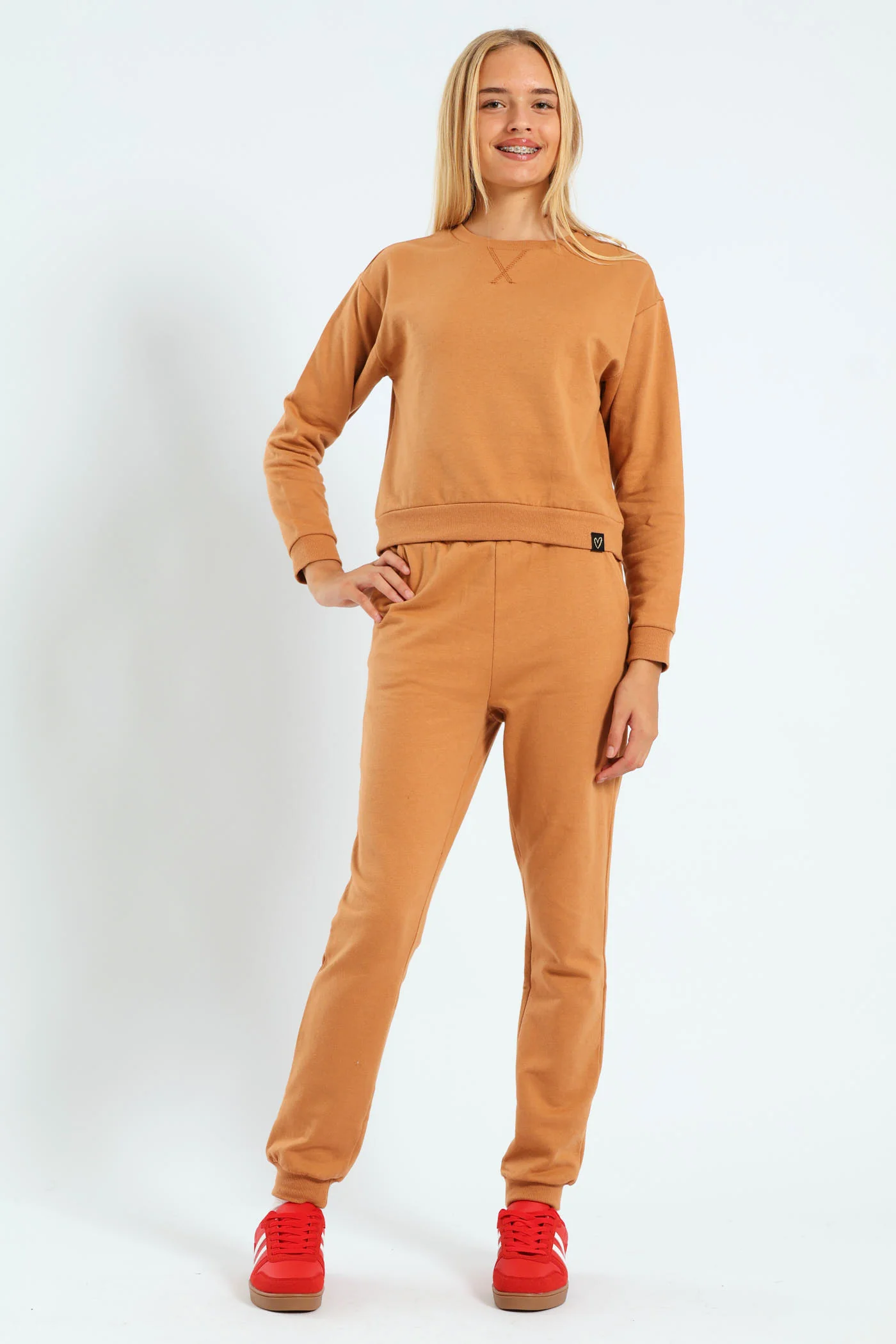 Girls Fleece Top - Brown - Image 5