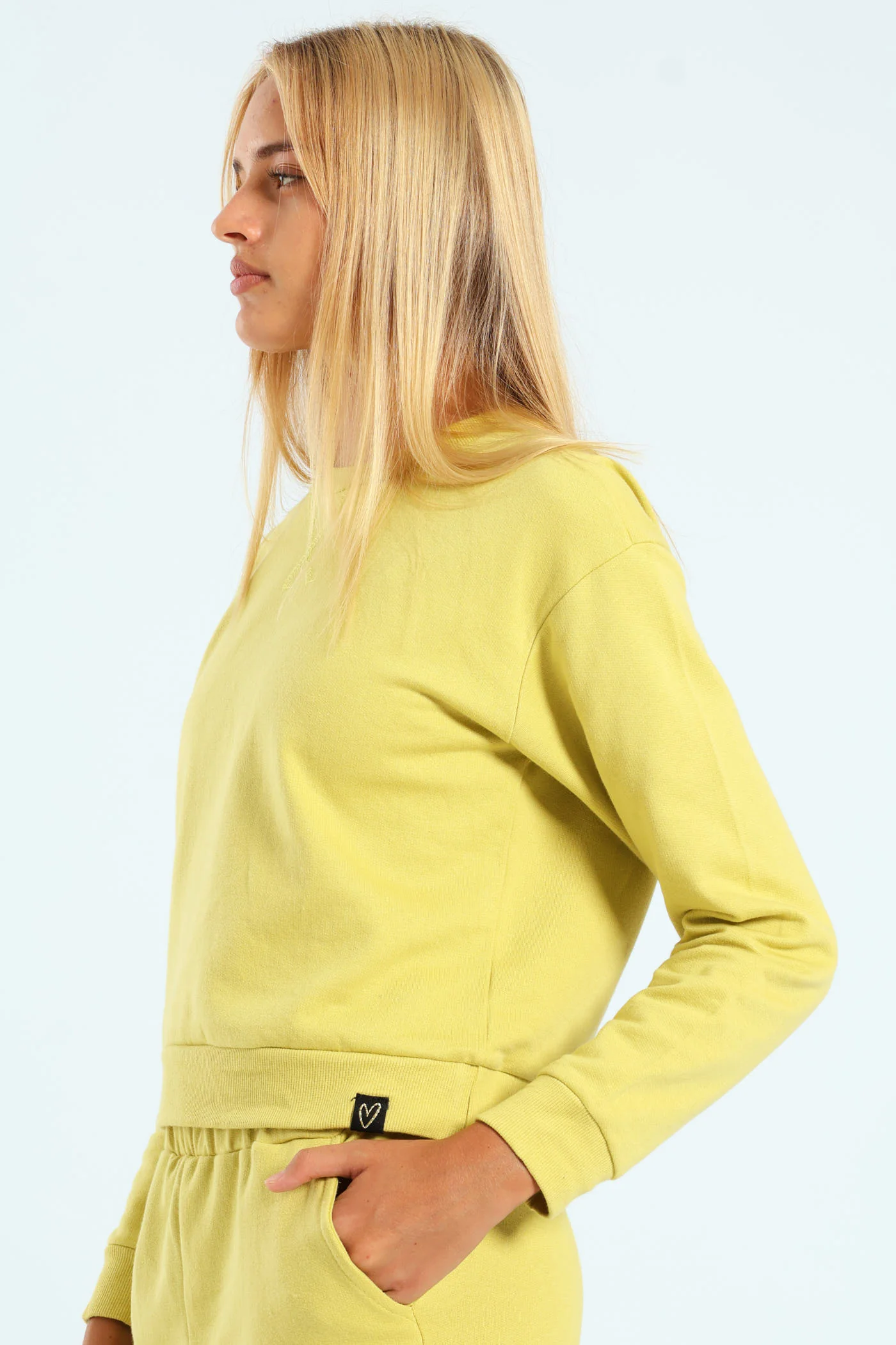 Girls Fleece Top - Lime - Image 2