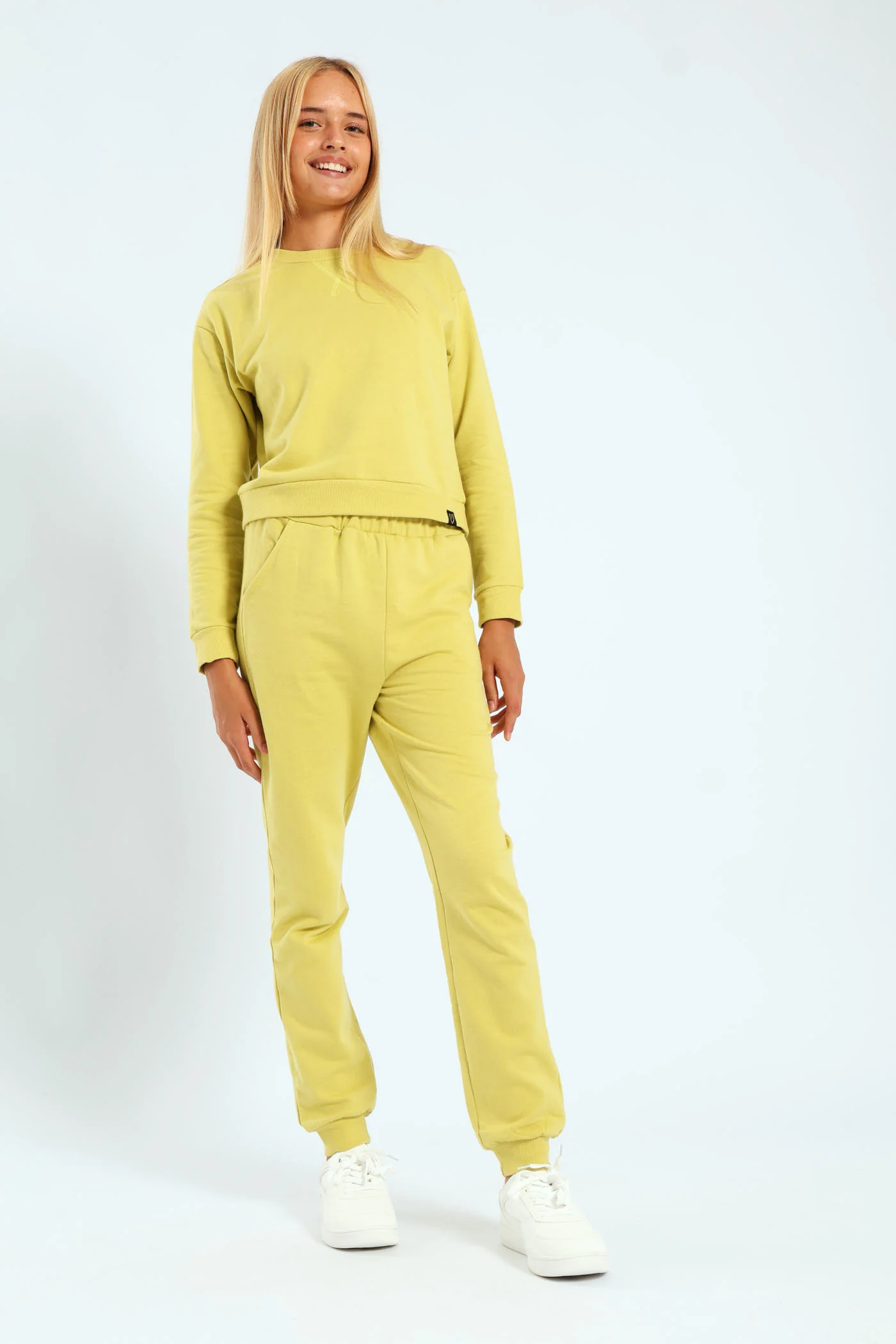 Girls Fleece Top - Lime - Image 3