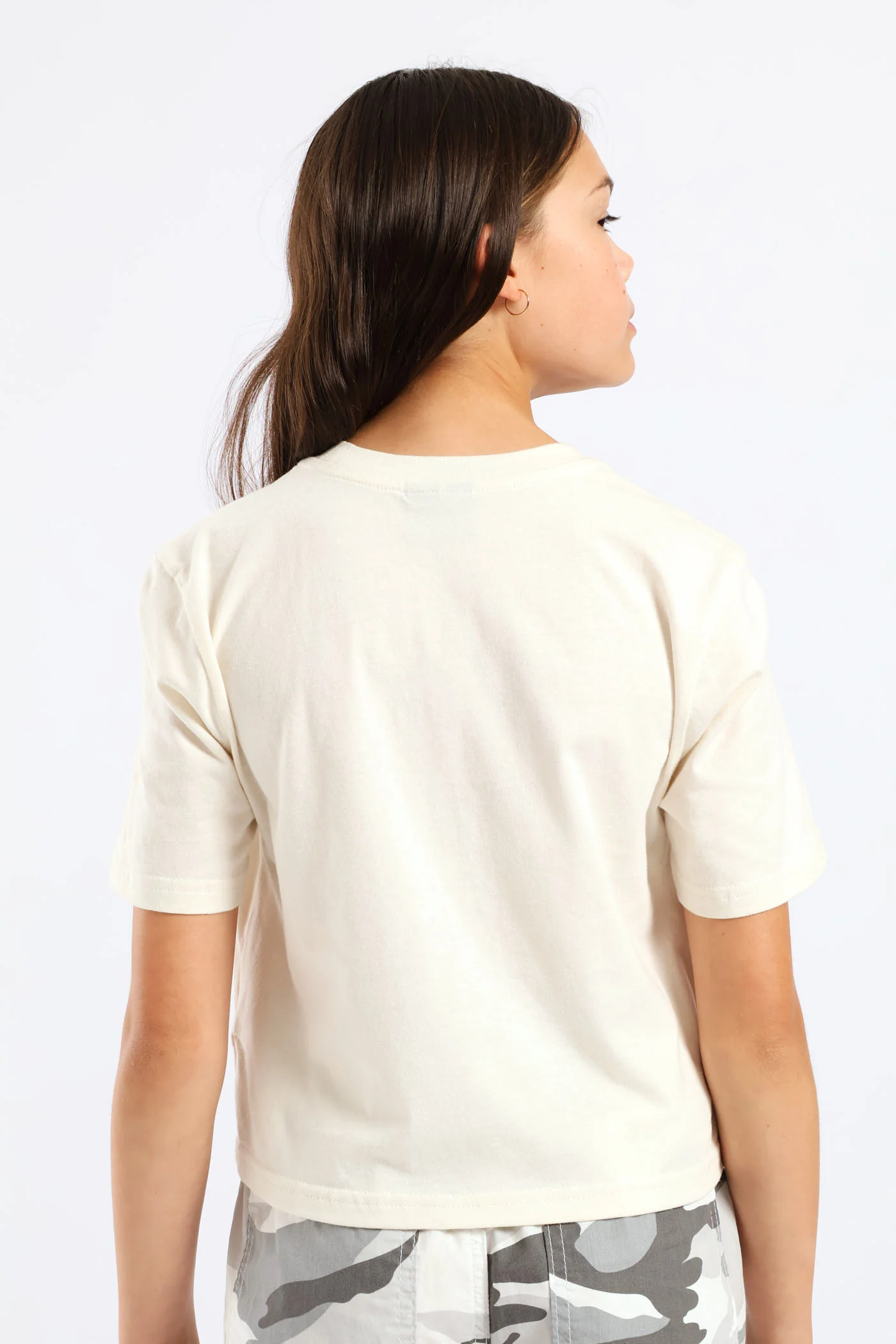 Girls Floral Copenhagen Regular Tee - Cream - Image 4