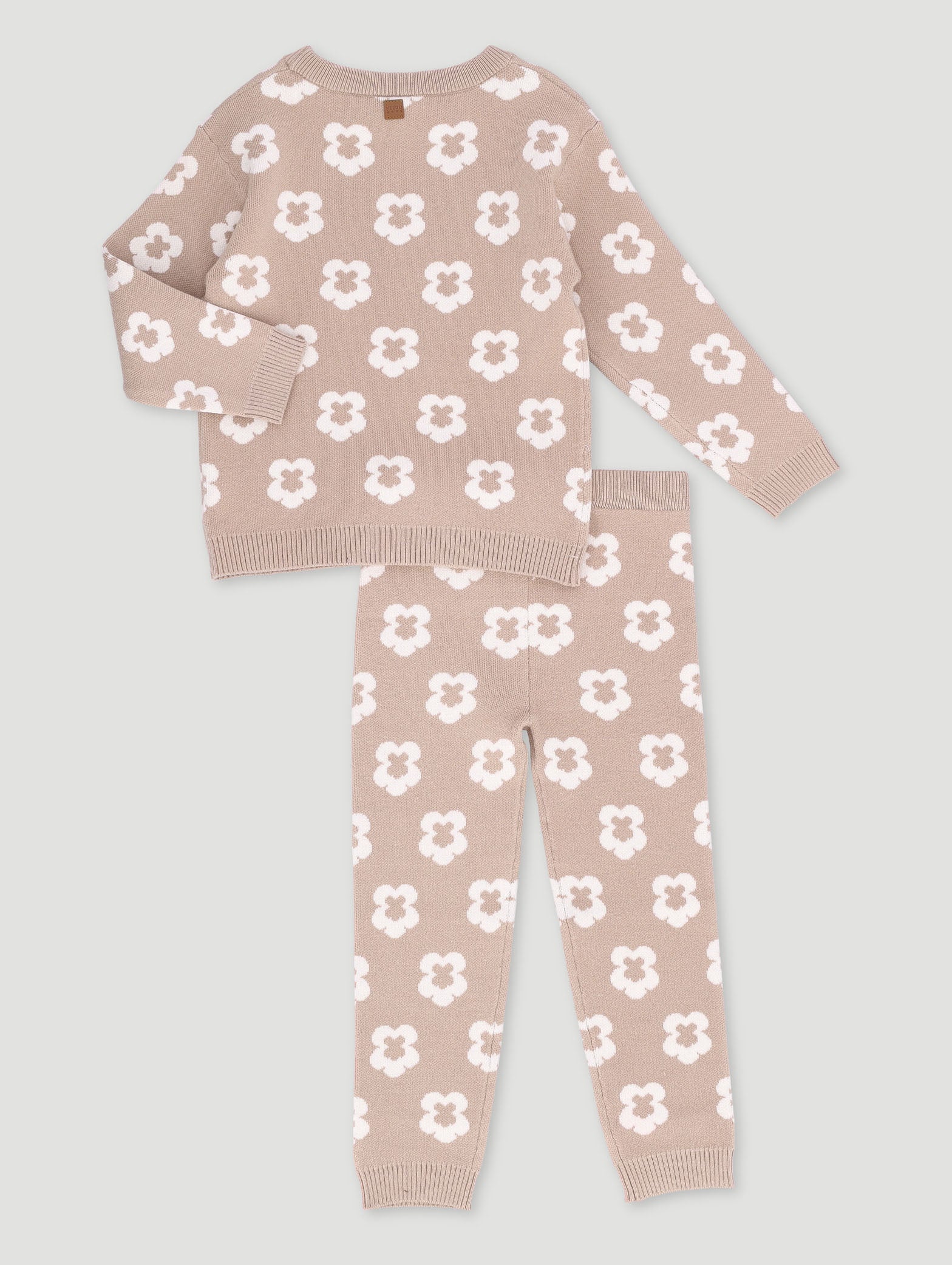Keedo Girls Floral Knit Set - Image 2