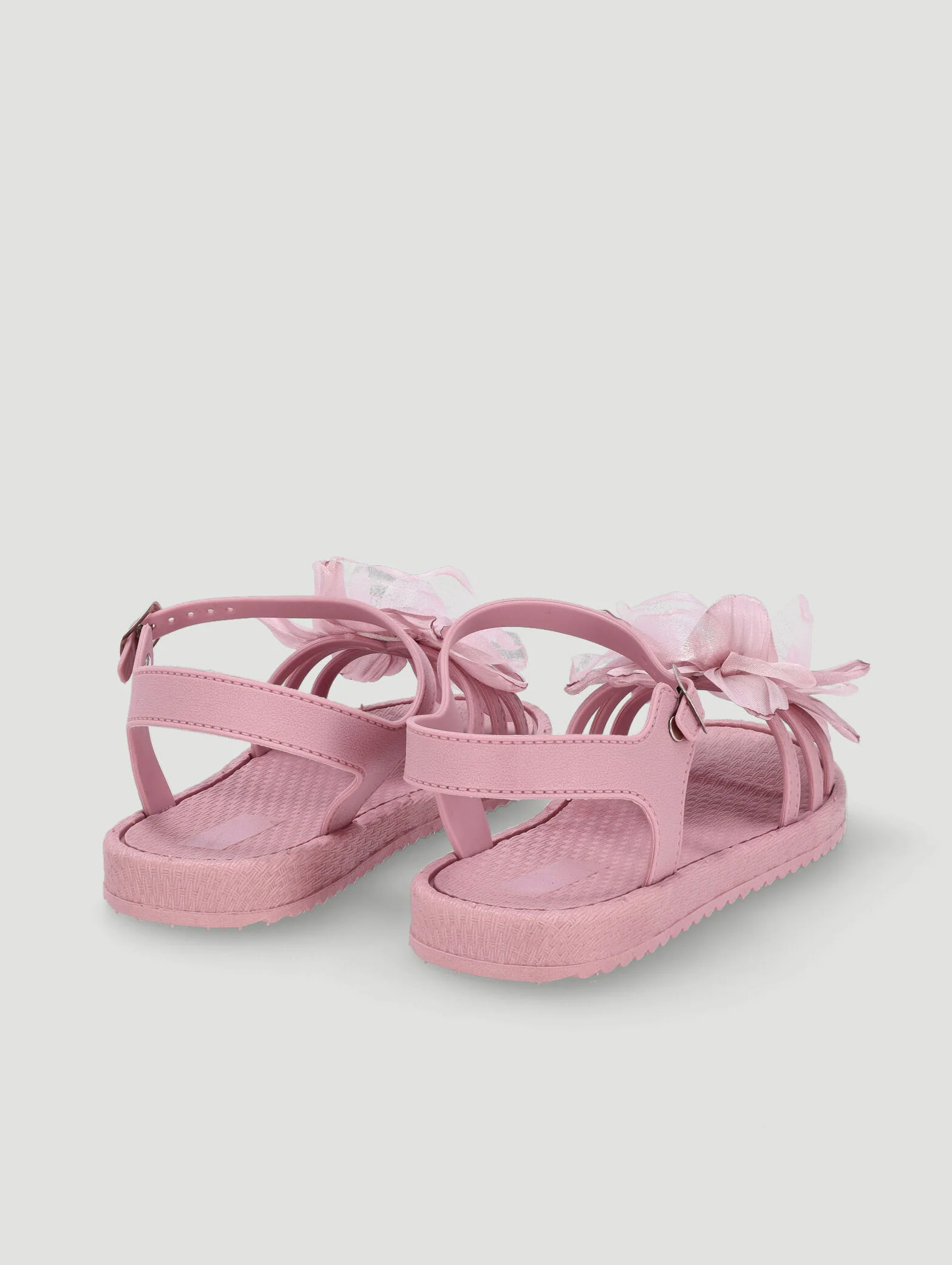 Girls Flower Moulded Sandal - Mauve - Image 3