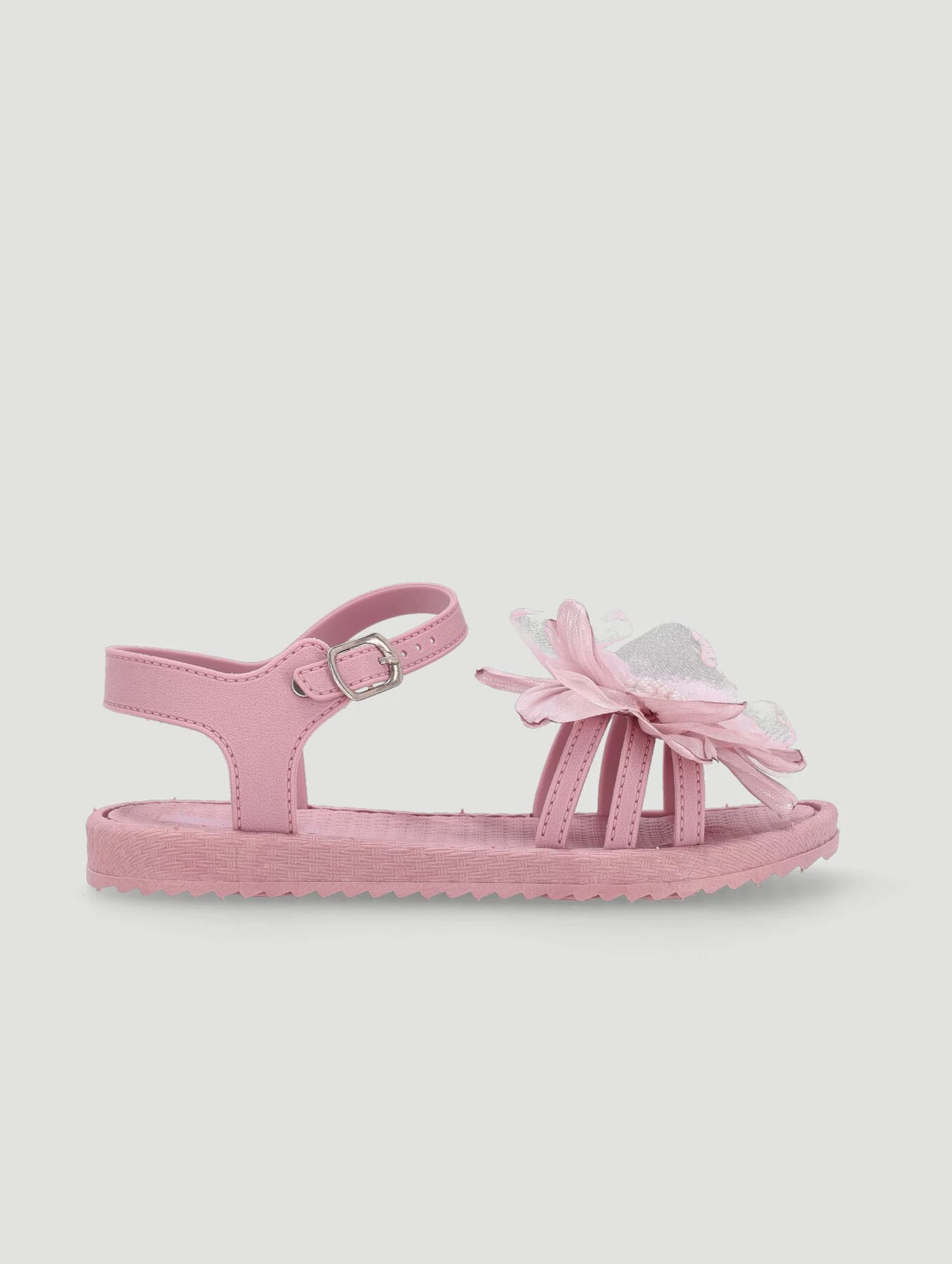 Girls Flower Moulded Sandal - Mauve - Image 5