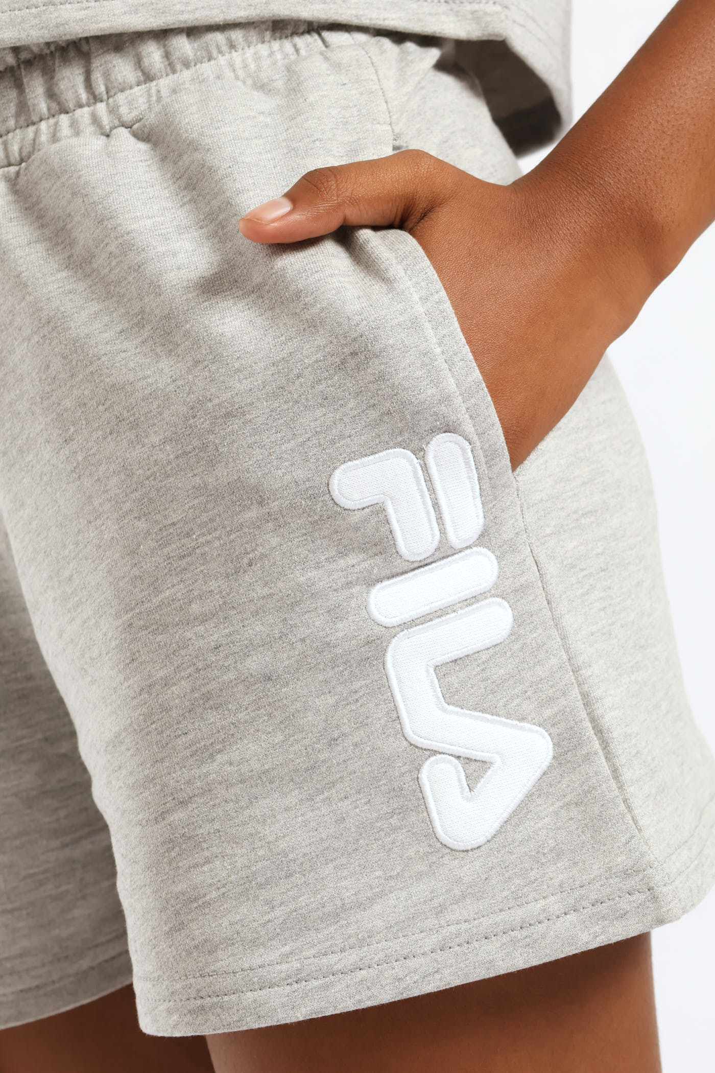 Girls Gabby Sweatpants - Grey Melange - Image 2