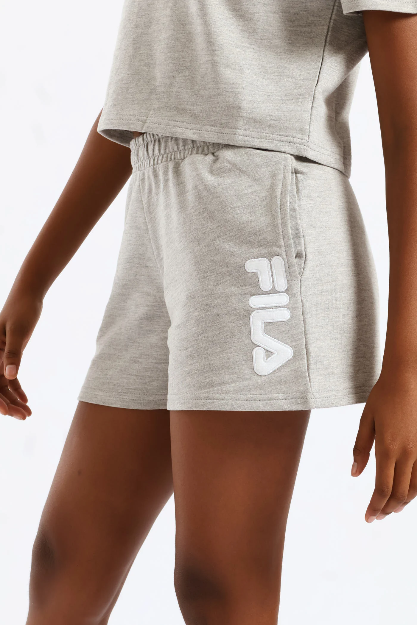 Girls Gabby Sweatpants - Grey Melange - Image 5