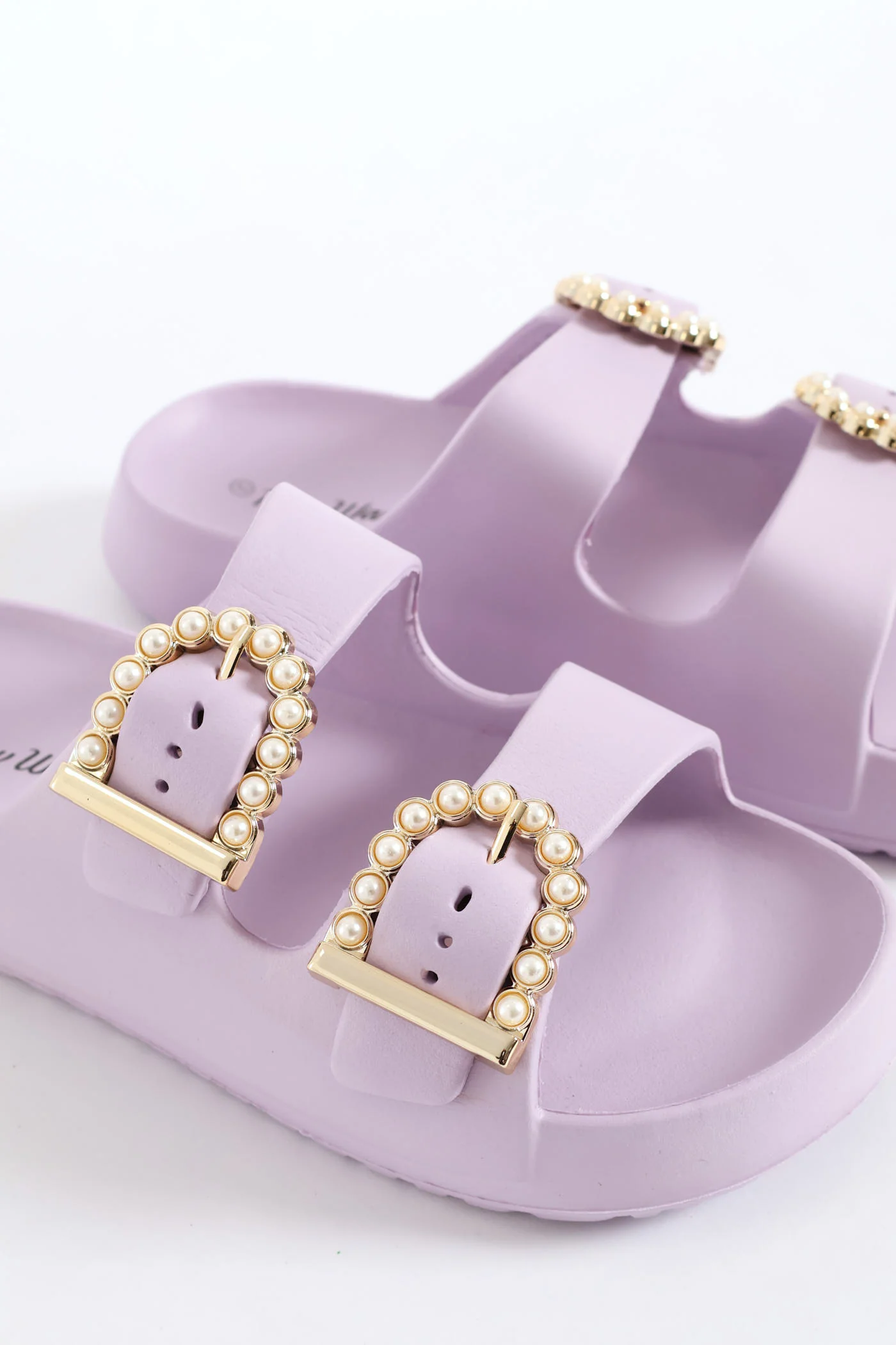 Girls Gem Moulded Health Sandal - Lilac - Image 2
