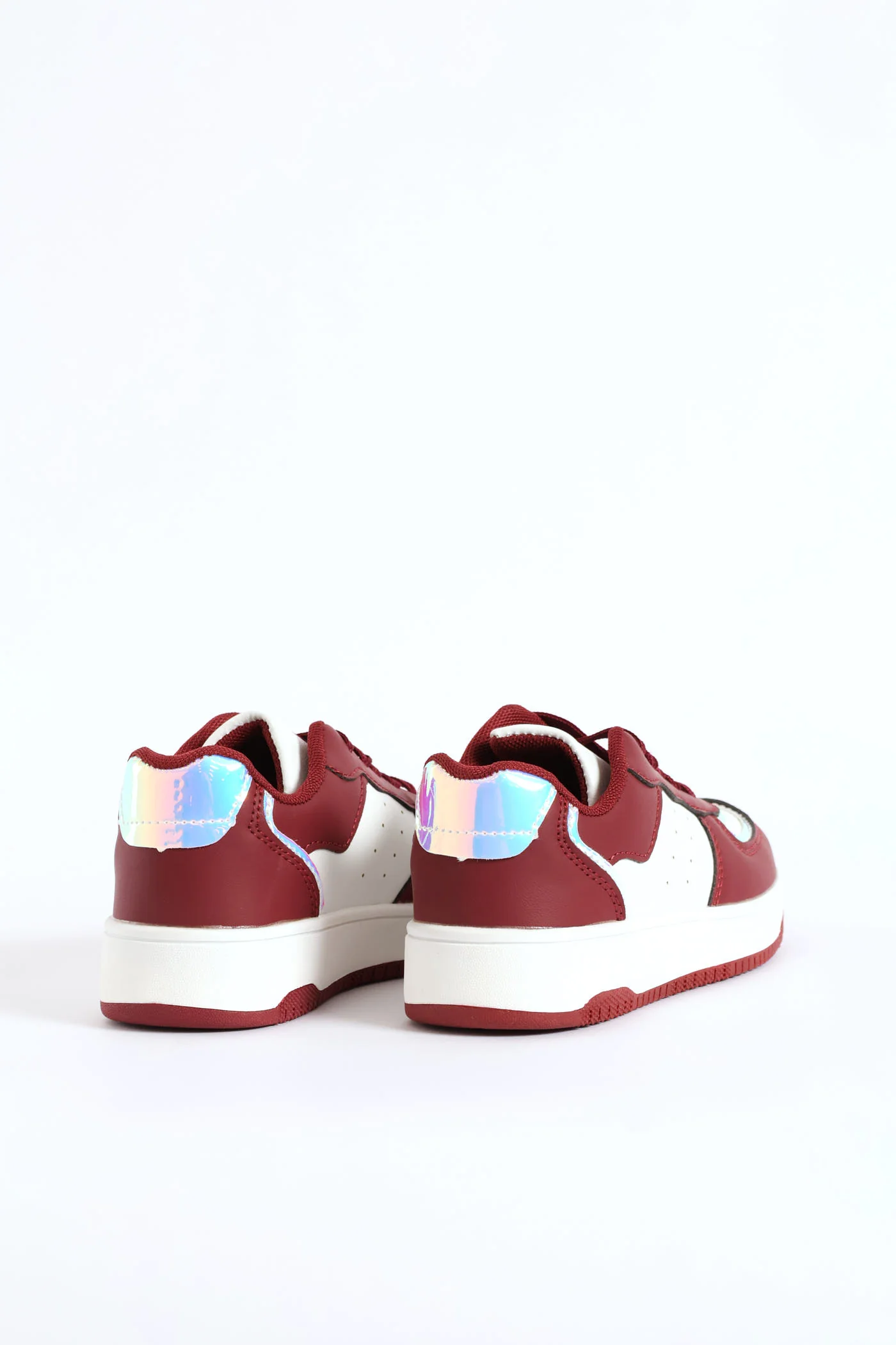Girls Court Sneaker - Burgundy - Image 6