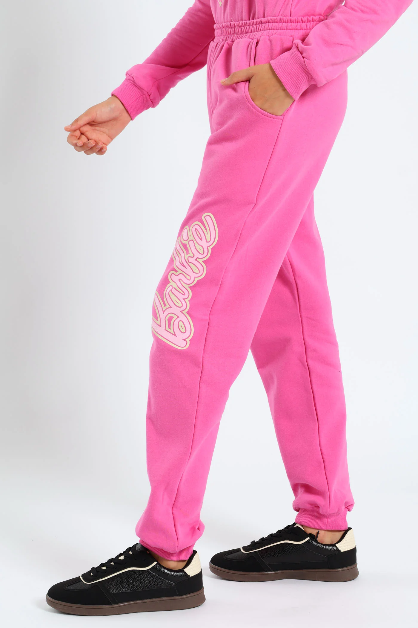 Girls Goals Fleece Jogger - Cerise - Image 4