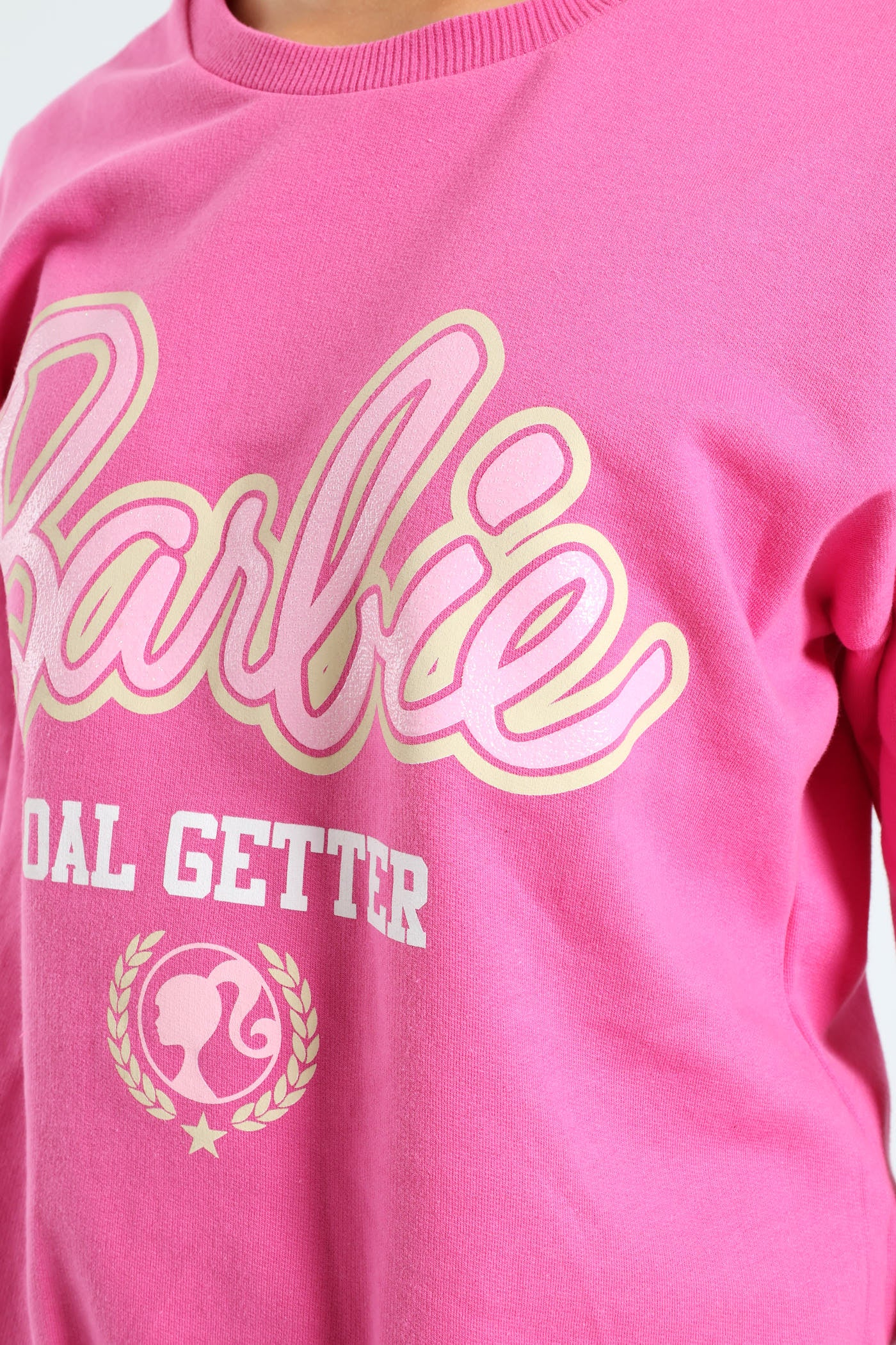 Girls Goals Fleece Top - Cerise - Image 2