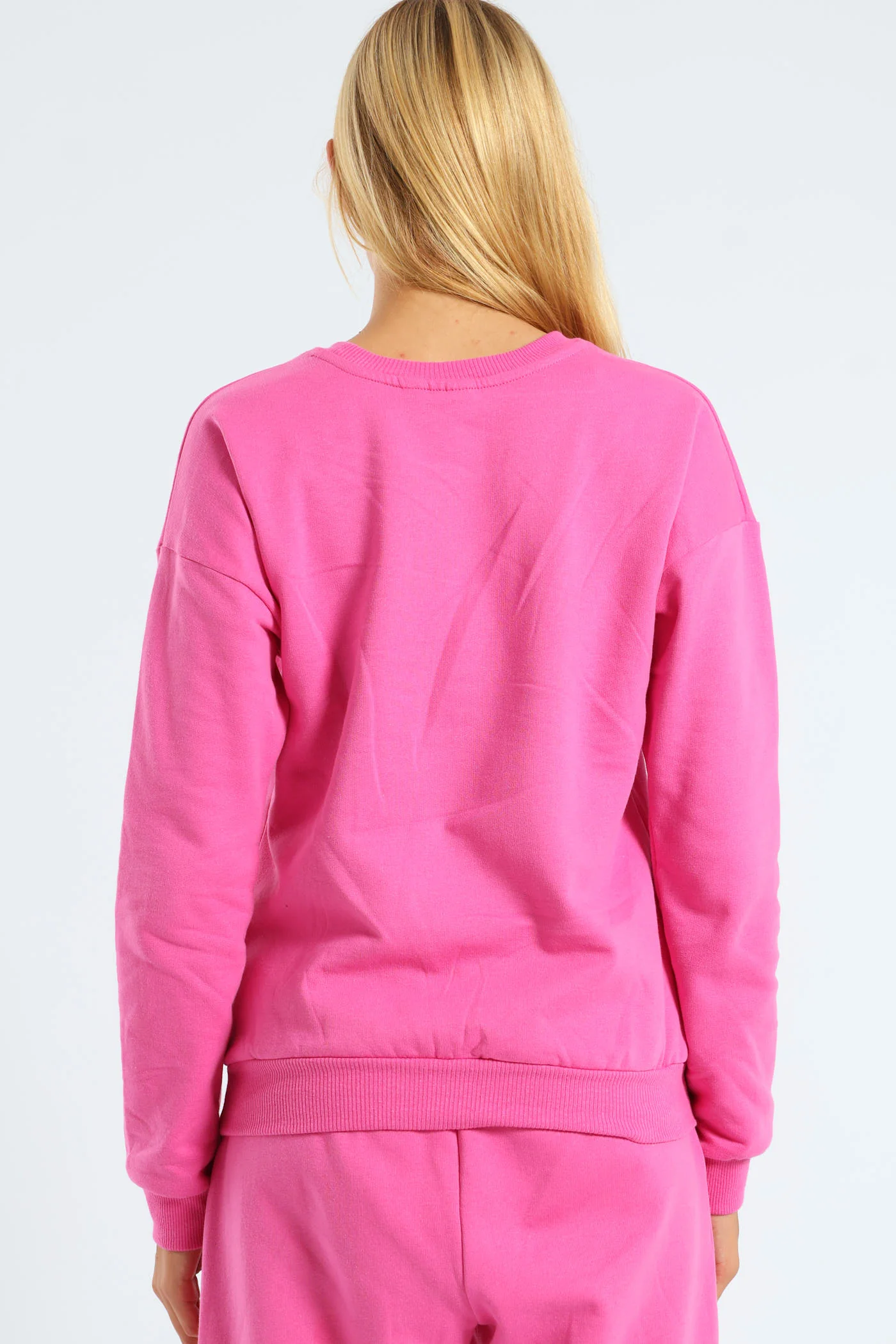 Girls Goals Fleece Top - Cerise - Image 3