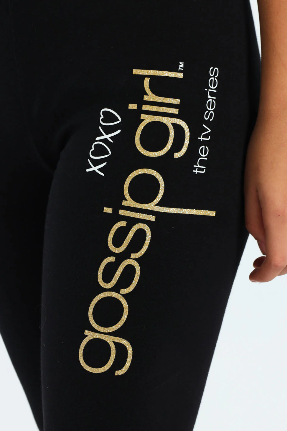 Girls Gossip Girl Leggings - Black - Image 4