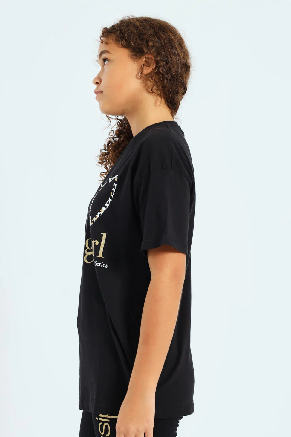 Girls Gossip Girl Oversized Tee - Black - Image 4