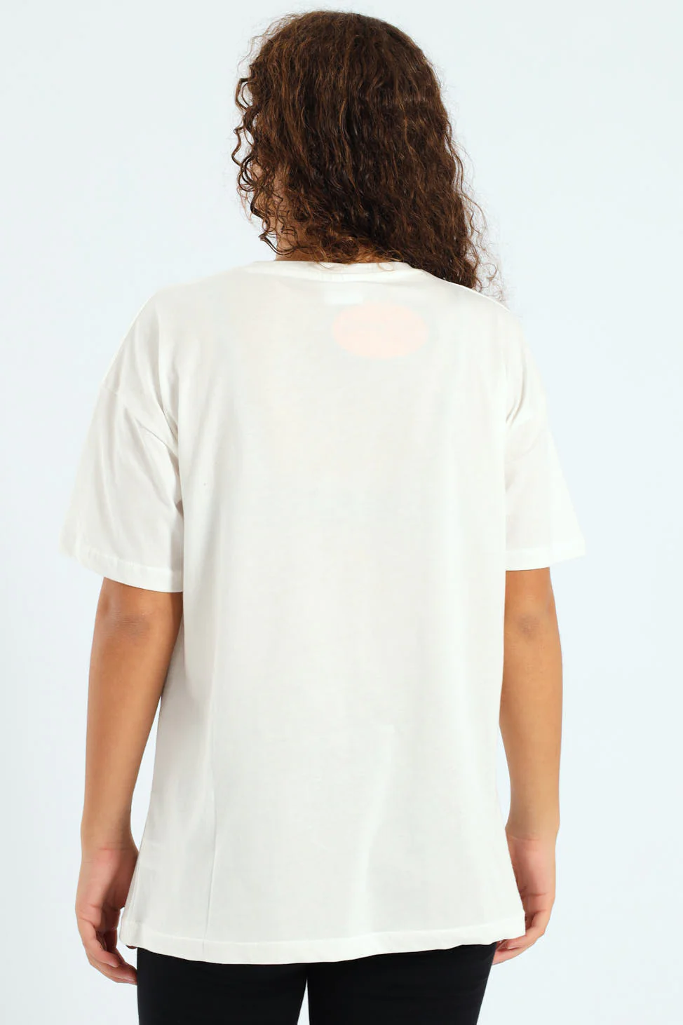 Girls Gossip Girl Oversized Tee - Cream - Image 3