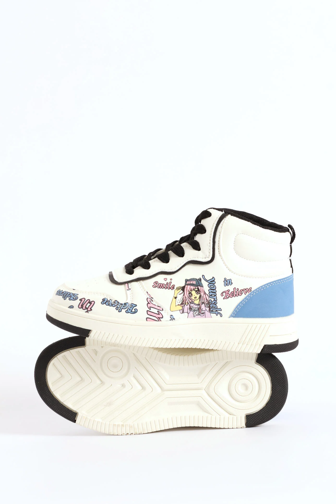 Girls Graffiti Hitop Sneaker - Multi - Image 2