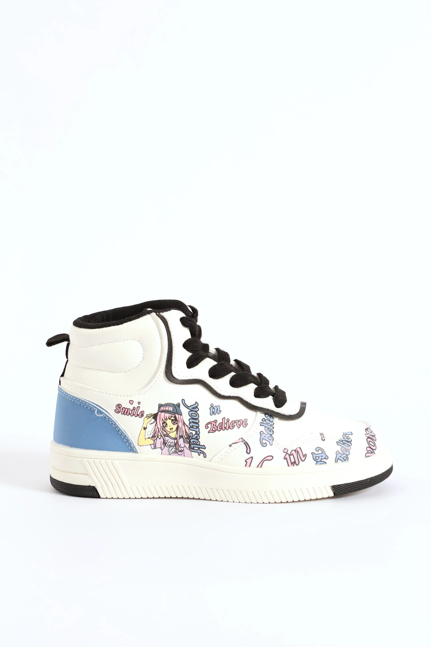 Girls Graffiti Hitop Sneaker - Multi - Image 3