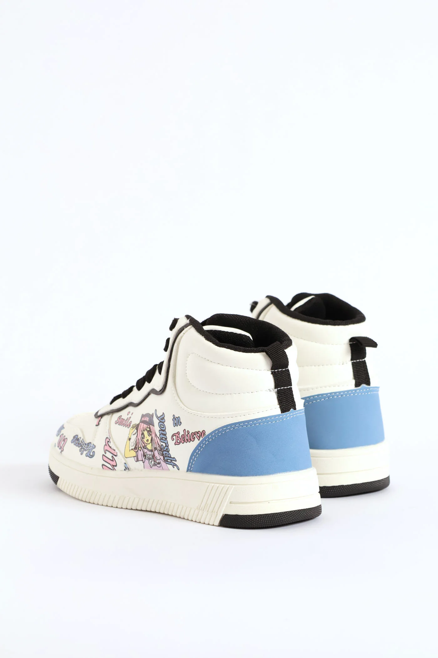 Girls Graffiti Hitop Sneaker - Multi - Image 5